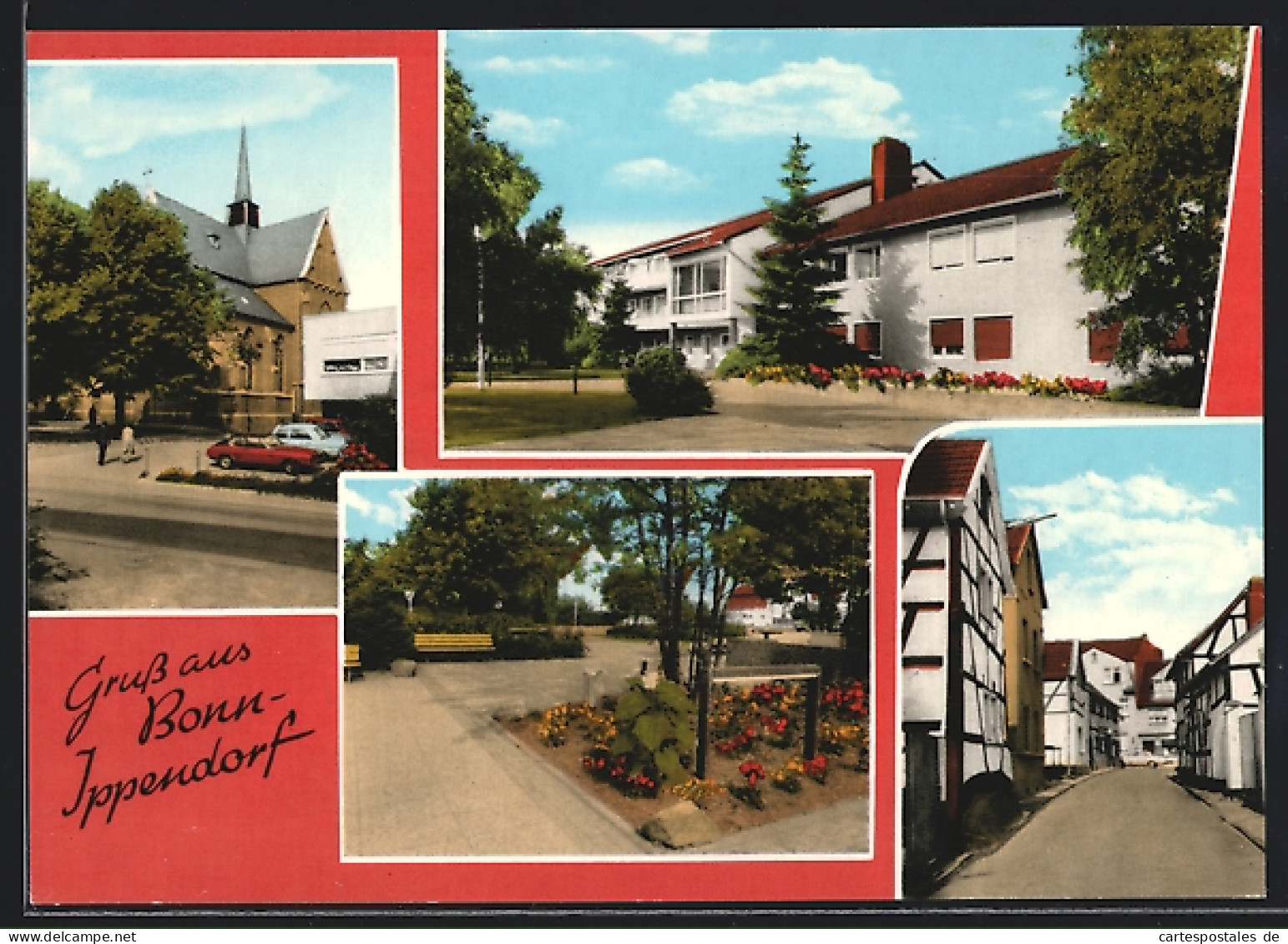 AK Bonn-Ippendorf, Ortsansichten Mit Kirche  - Bonn