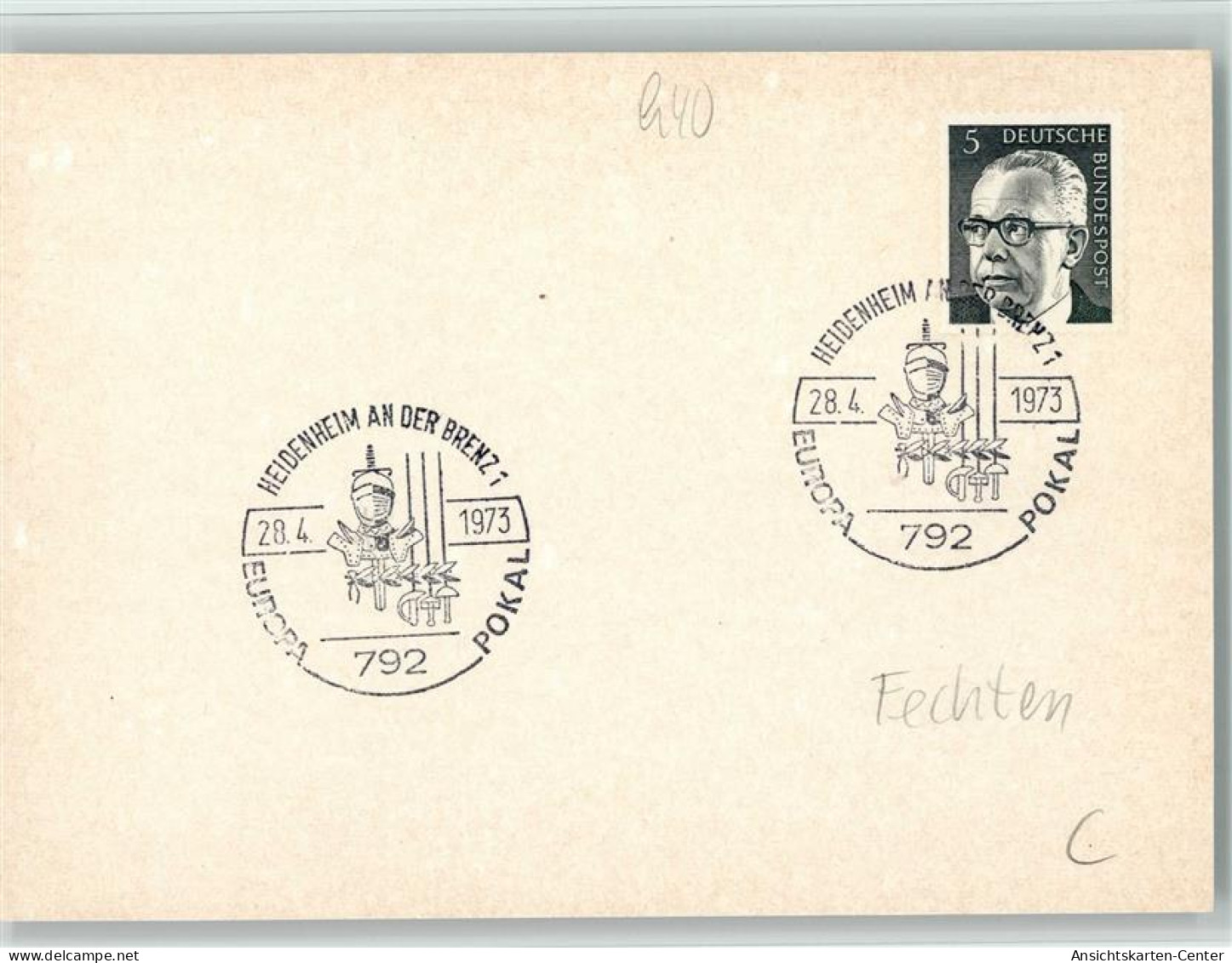 12081505 - Stempel Heidenheim 1973 Europa - Other & Unclassified