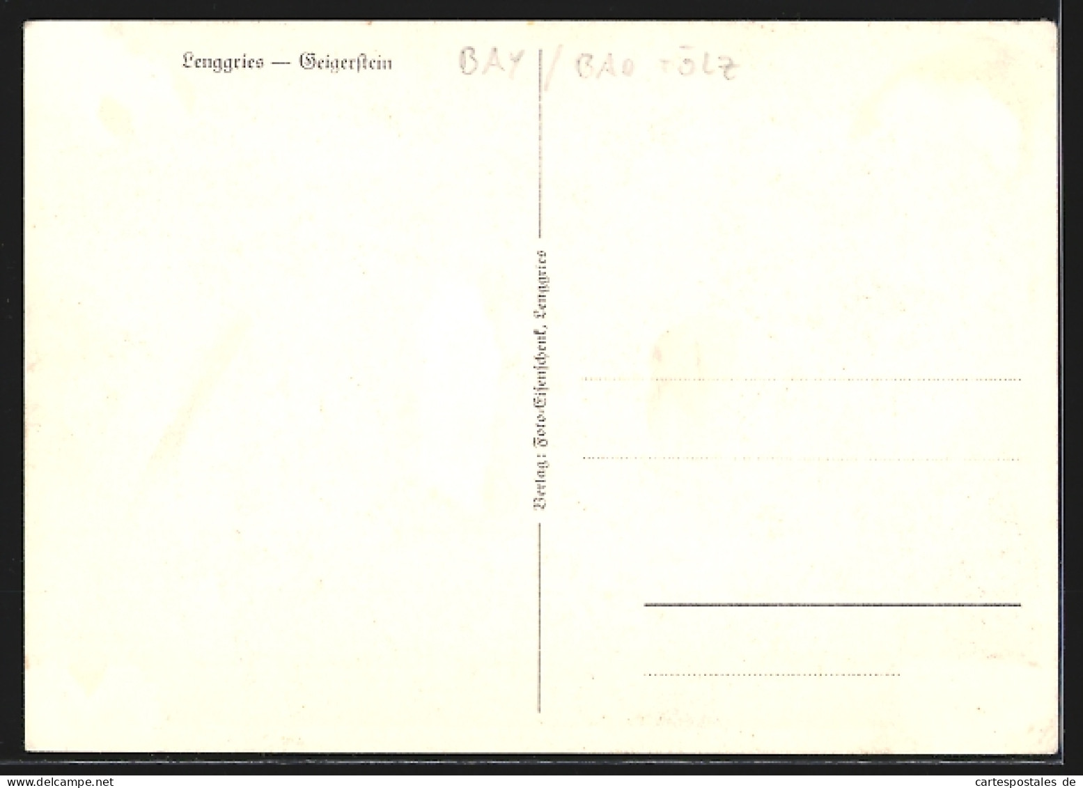 AK Lenggries, Geigerstein Mit Blühender Wiese  - Lenggries