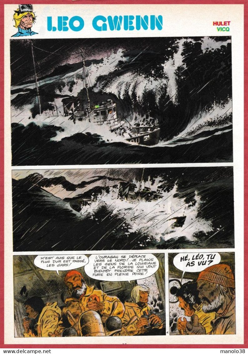 Le Bateau Grimé. Leo Gwenn. Bande Dessinée. BD. Auteurs Hulet, Vicq. Histoire Complète. 1980. - Colecciones