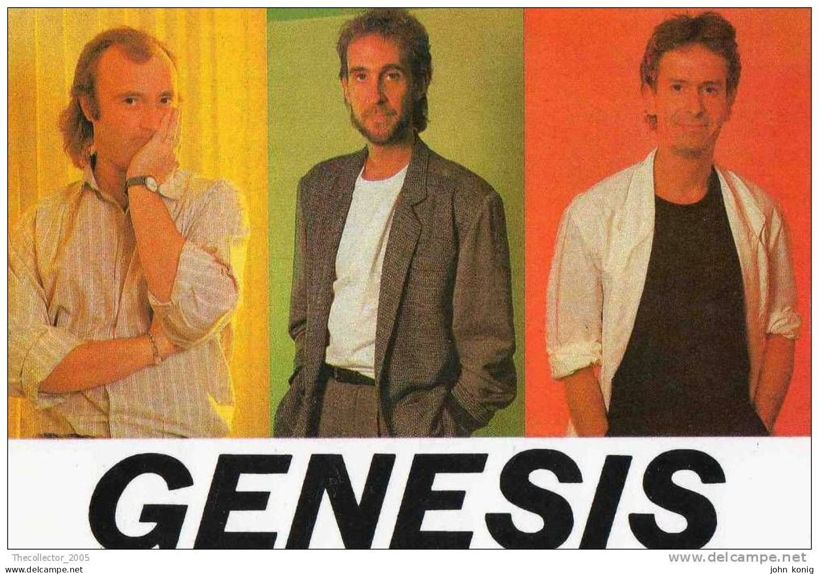 CARTOLINA-POSTCARD-CPT-CARTE POSTALE - GENESIS-PHIL COLLINS (GROUP & SINGER OF '80s) - Zangers En Musicus