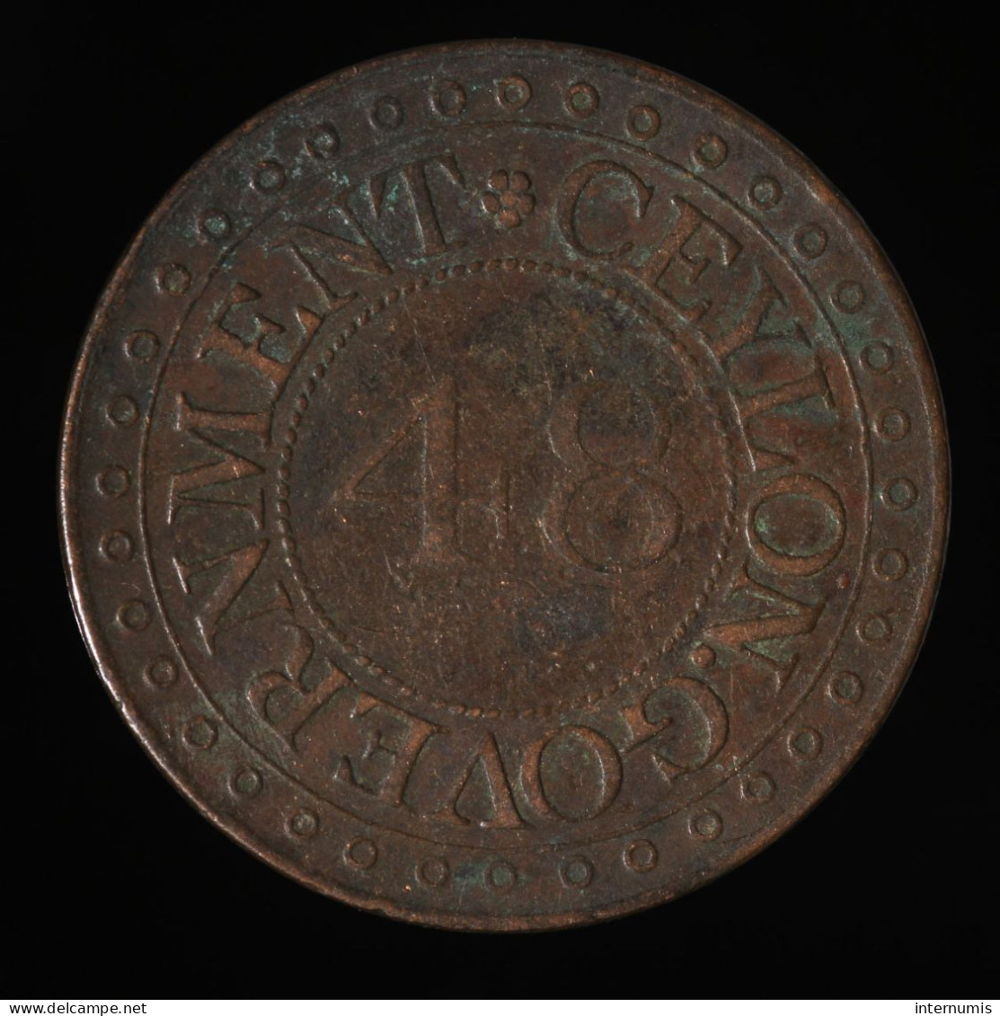 RARE Ceylon - Sri Lanka, George III, 1⁄48 Rixdollar, 1802, , Cuivre (Copper), TB+ (VF),
KM#75 - Sri Lanka (Ceylon)