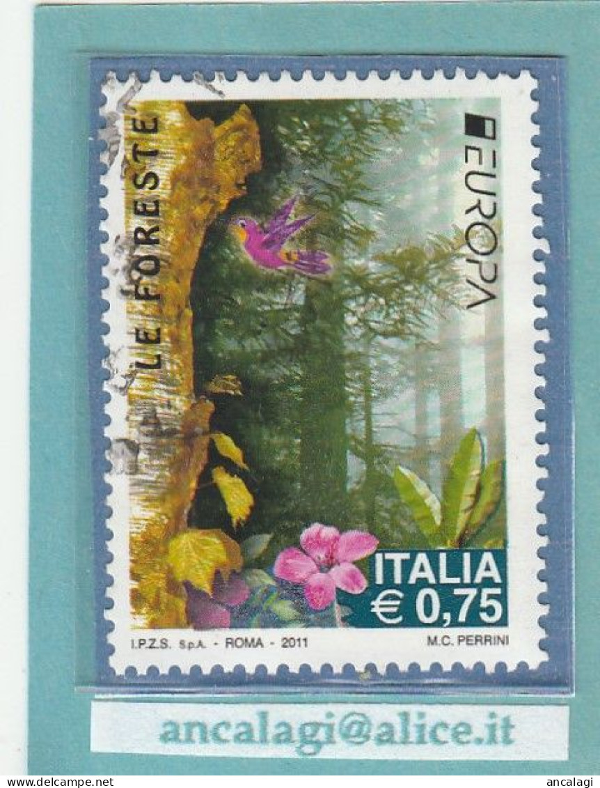 USATI ITALIA 2011 - Ref.1188 "EUROPA: LE FORESTE " 1 Val. - - 2011-20: Gebraucht