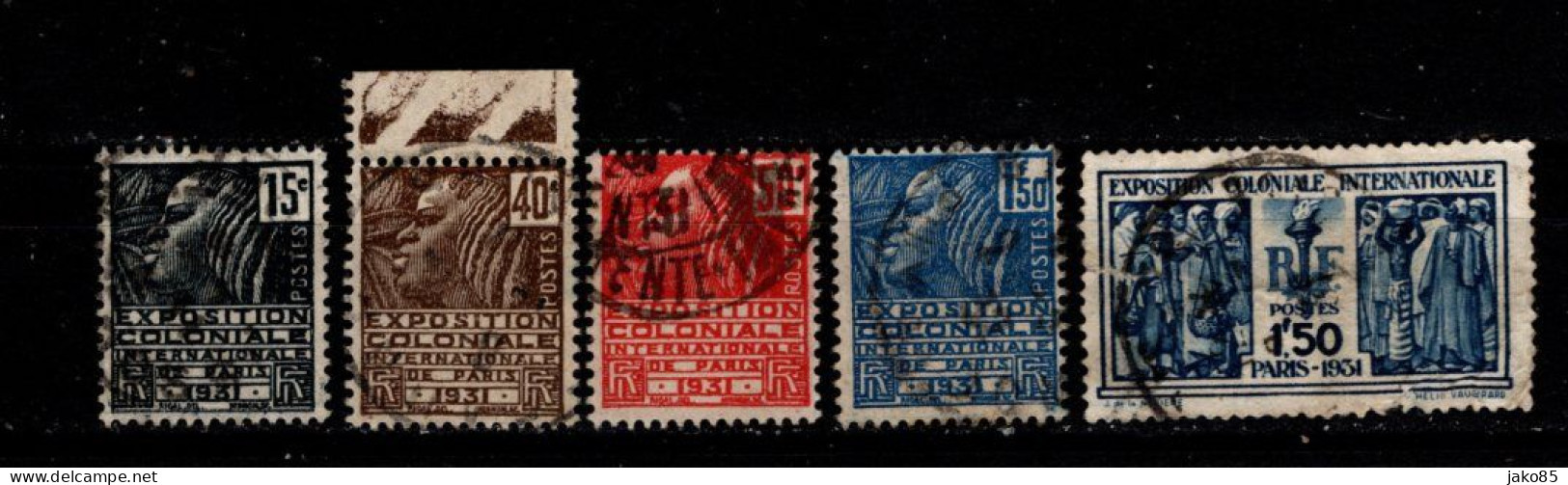 - FRANCE - 1930 - YT N° 270 / 274 - Oblitérés - Expo Coloniale - Used Stamps