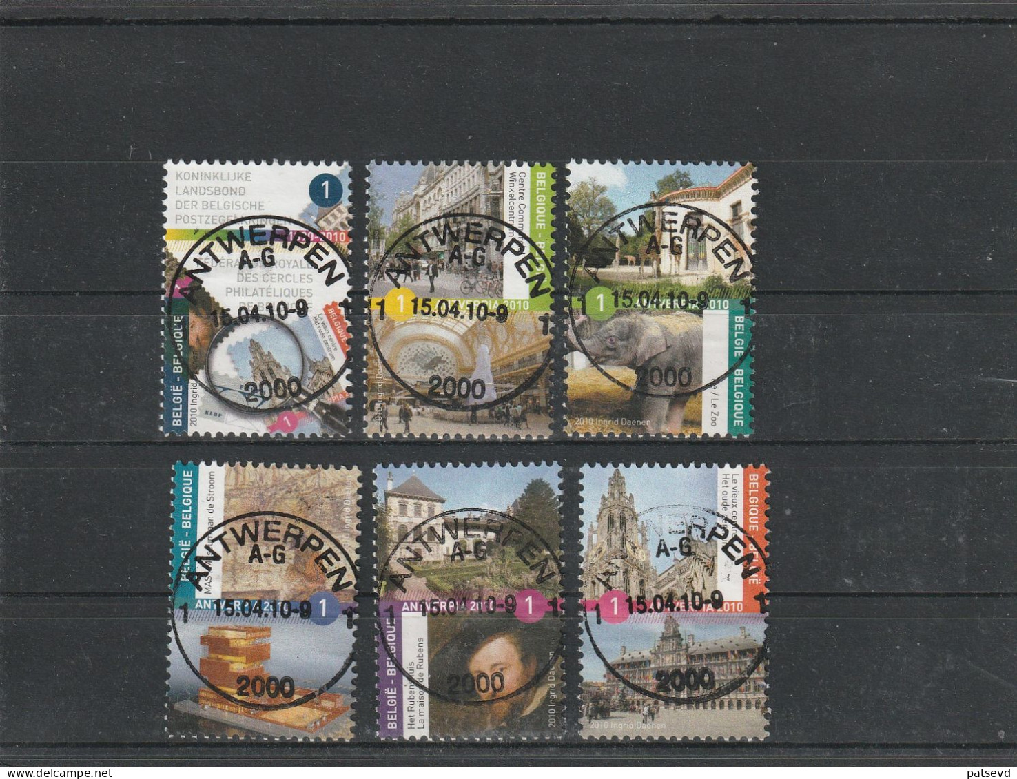 3985/3990 Antverpia 2010 Oblit/gestp Centrale - Used Stamps