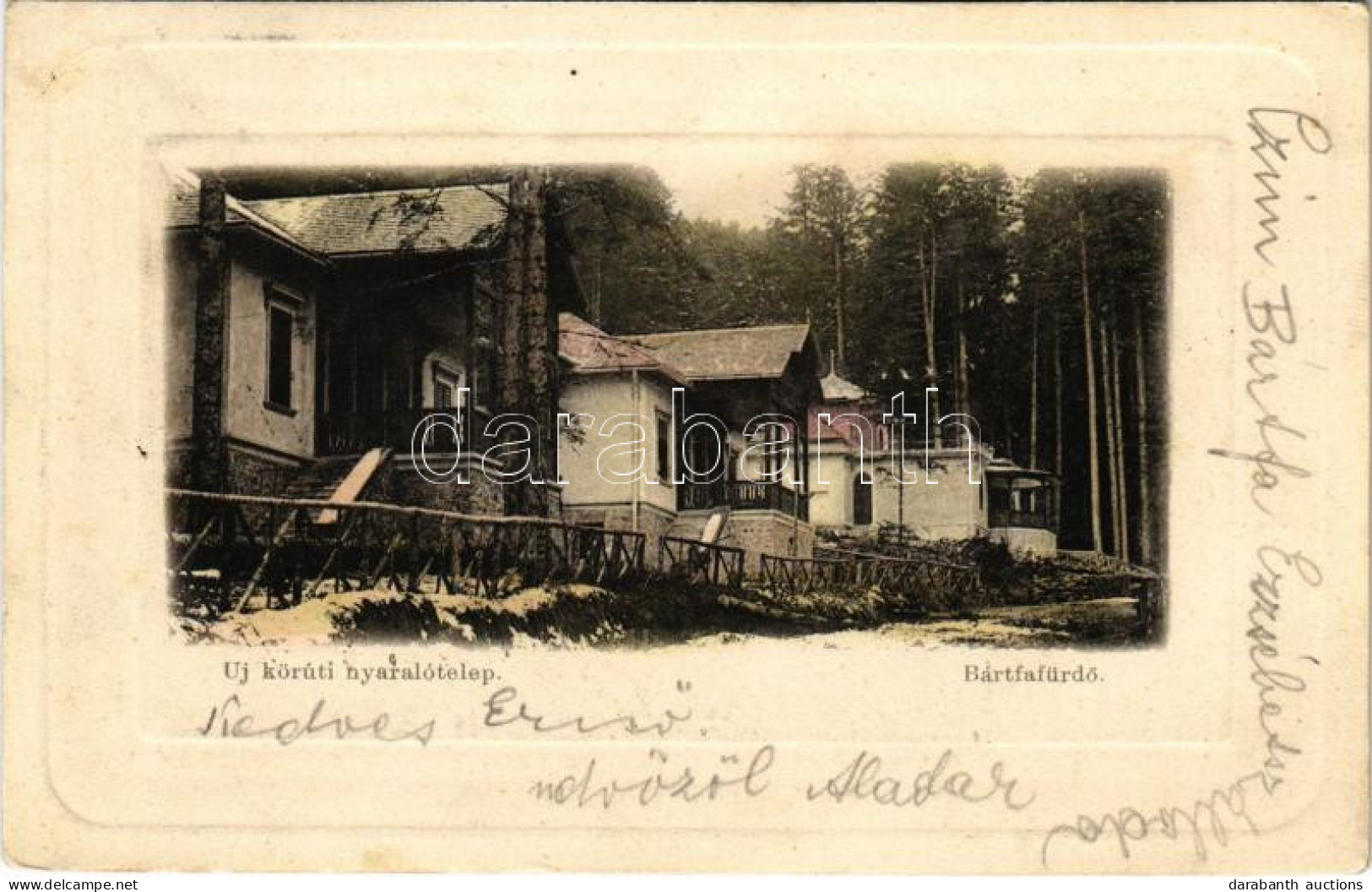T2 1902 Bártfafürdő, Bardejovské Kúpele, Bardiov, Bardejov; Új Körúti Nyaralótelep. Salgó Mór Kiadása / Villas - Sin Clasificación
