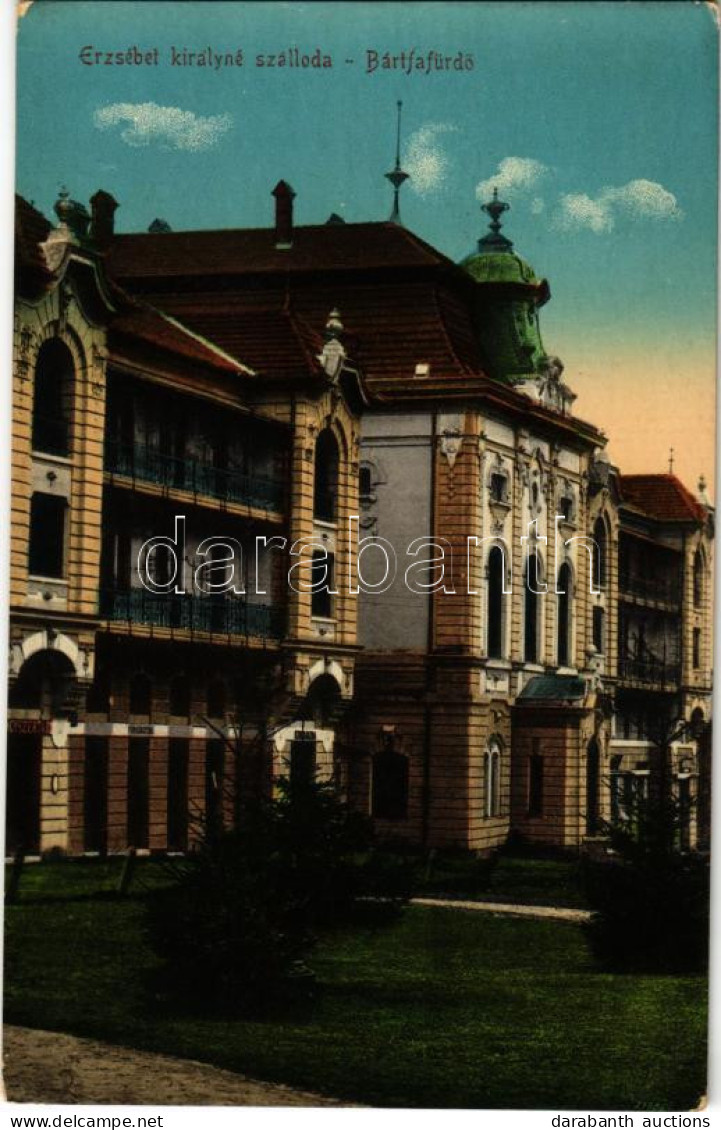 T2/T3 1915 Bártfafürdő, Bardejovské Kúpele, Bardiov, Bardejov; Erzsébet Királyné Szálloda / Hotel (EK) - Non Classés