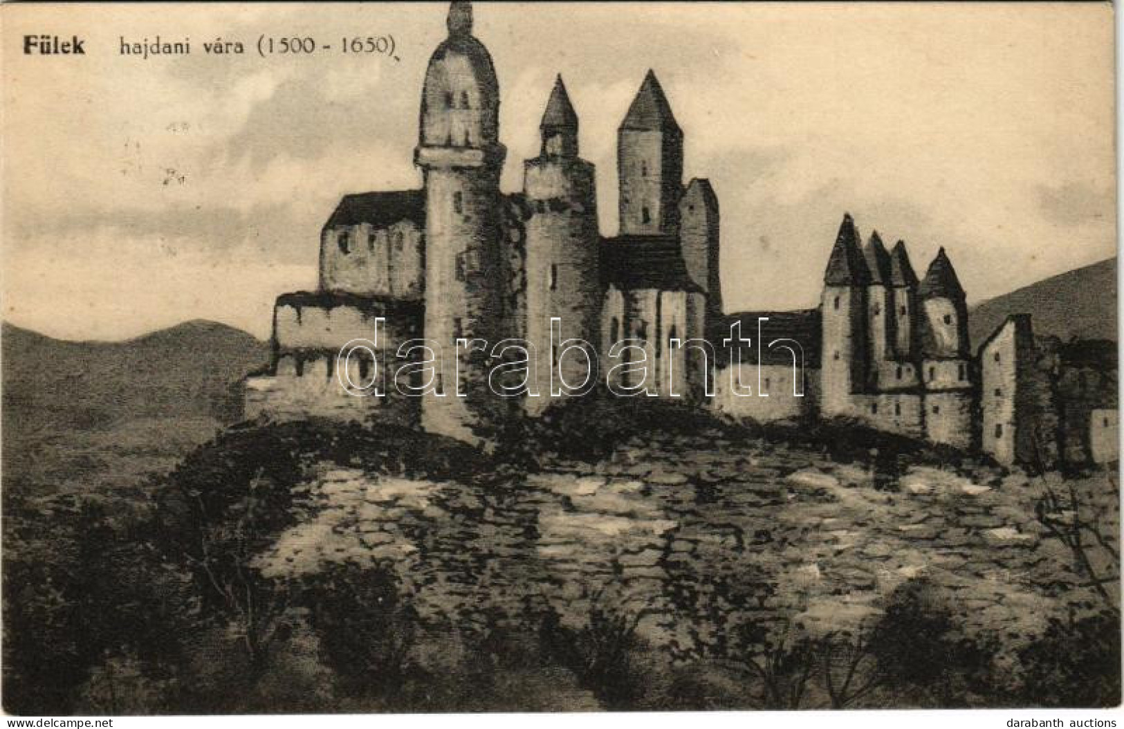 T2 1941 Fülek, Filakovo; Fülek Hajdani Vára (1500-1650) / Filakovsky Hrad / Castle - Unclassified