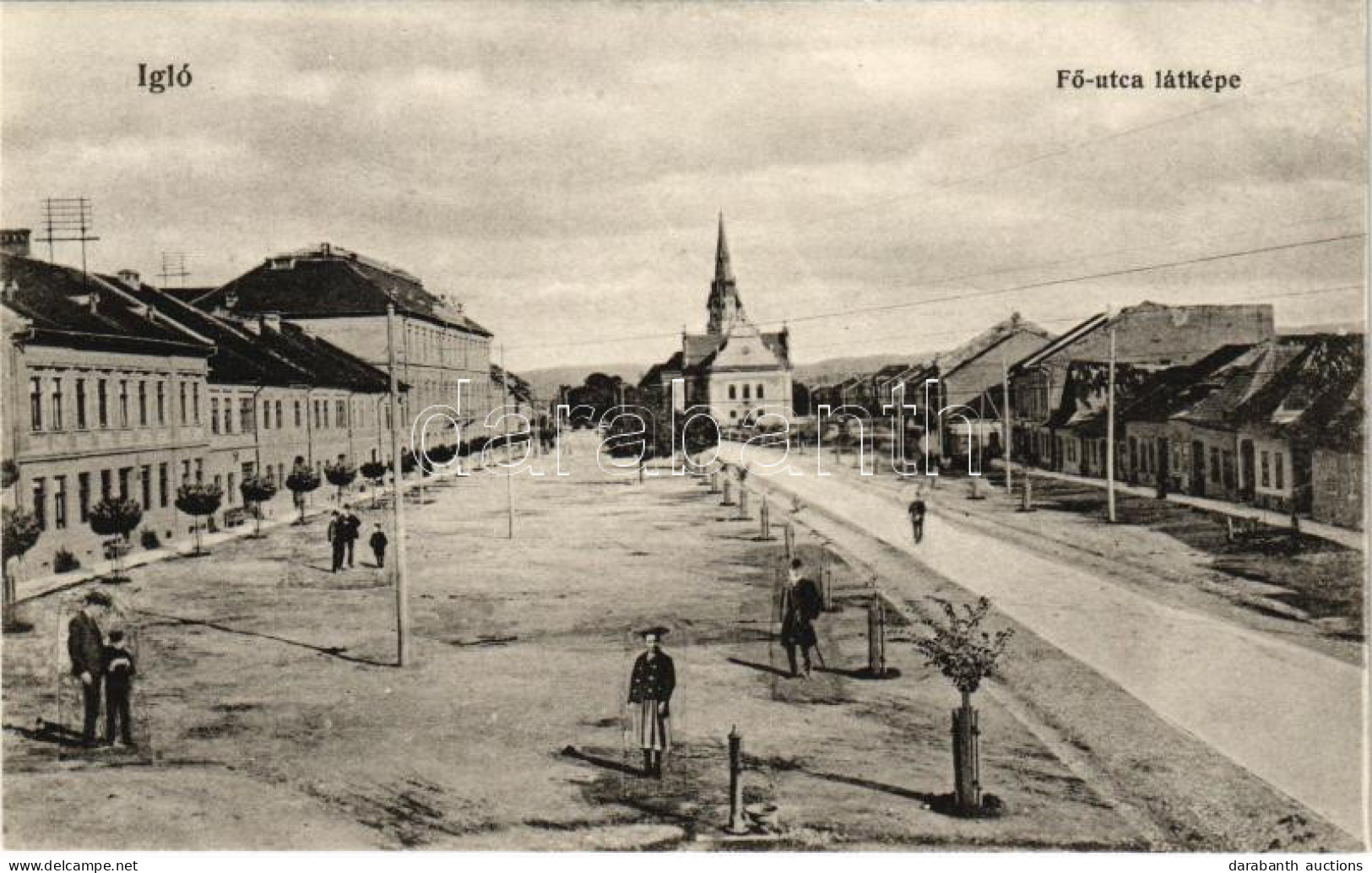 ** T1 Igló, Zipser Neudorf, Spisská Nová Ves; Fő Utca. Dörner Gyula Kiadása / Main Street - Unclassified