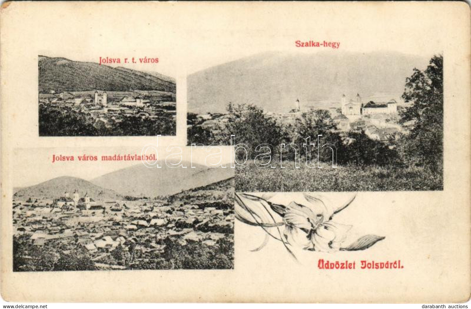 ** T2/T3 Jolsva, Jelsava (Gömör); Látkép, Szalka Hegy / General View, Mountain - Unclassified