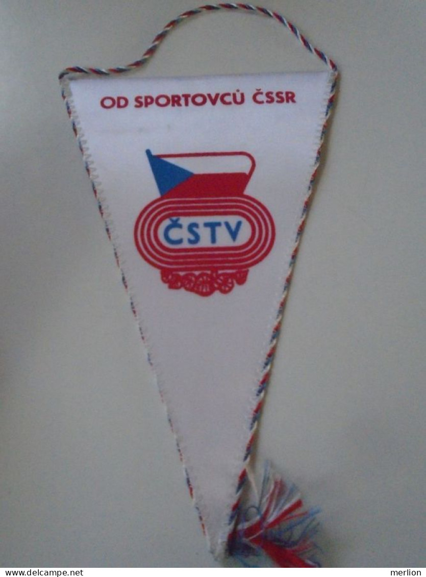 D202164  CSTV Od Sportovcu CSSR  Slovakia Czechia  FANION -Wimpel - Pennon -   130 X 210 Mm - Altri & Non Classificati