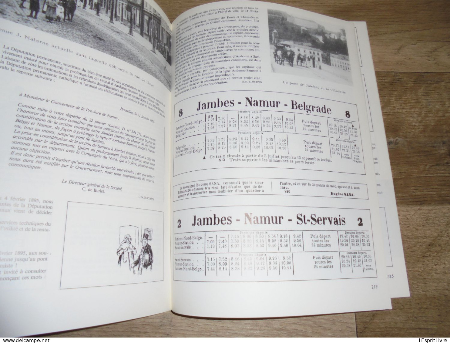 NAMUR REVUE 1875 1925 Nos Vieux Trams Régionalisme Namur Tram Chemins de Fer Tramways Spy Onoz Perwez Noville Meuse SNCV