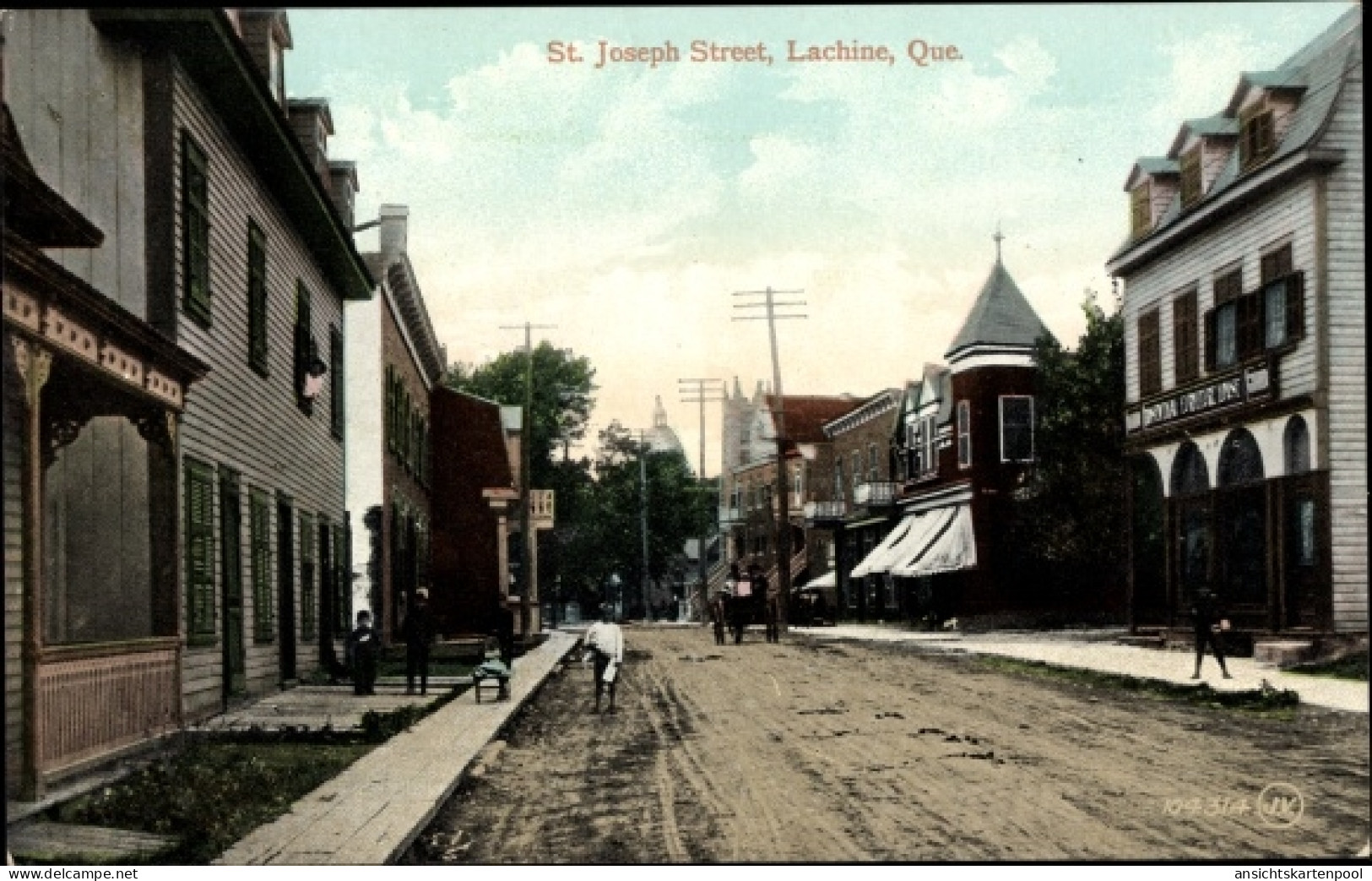 CPA Lachine Montreal Quebec Kanada, St. Joseph Street - Otros & Sin Clasificación