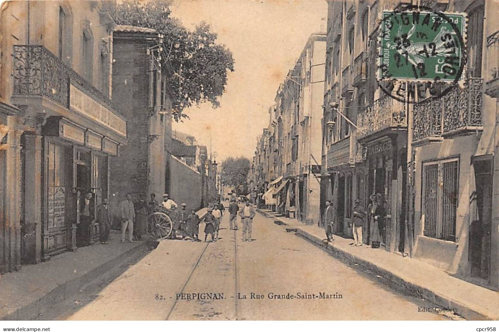 66-SAN59749-PERPIGNAN.La Rue Grande-Saint-Martin.En L'état - Perpignan