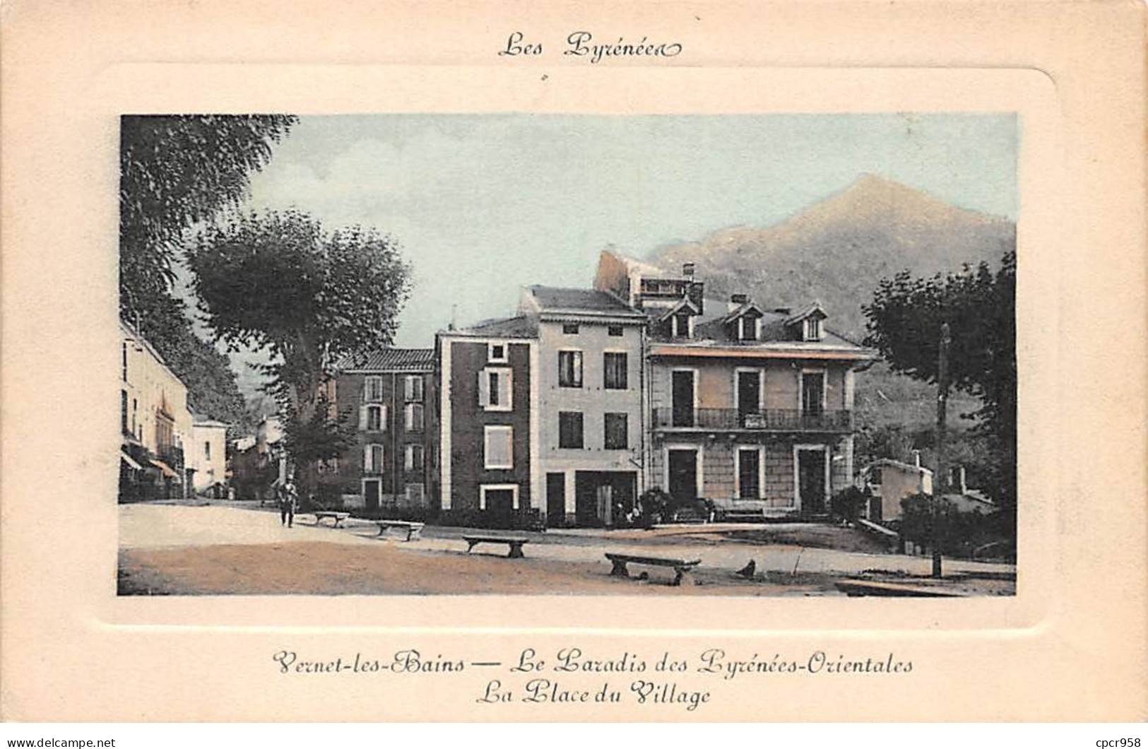 66-SAN59745-VERNET-LES-BAINS.Le Paradis Des Pyrénées-Orientales.La Place Du Village - Autres & Non Classés