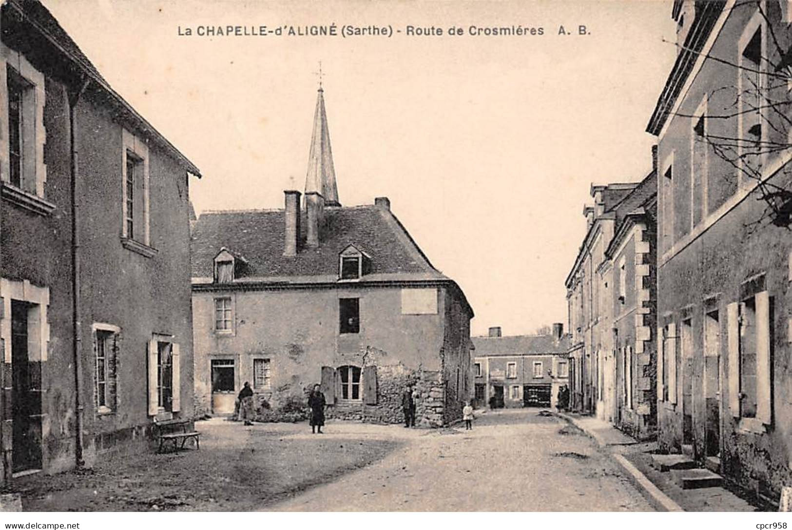 72-SAN59785-LA CHAPELLE-D'ALIGNE.Route De Crosmières - Autres & Non Classés