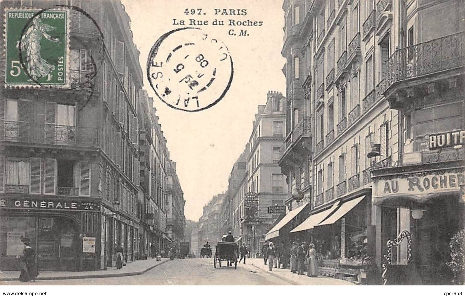 75009-SAN59830-PARIS.La Rue Du Rocher - District 09