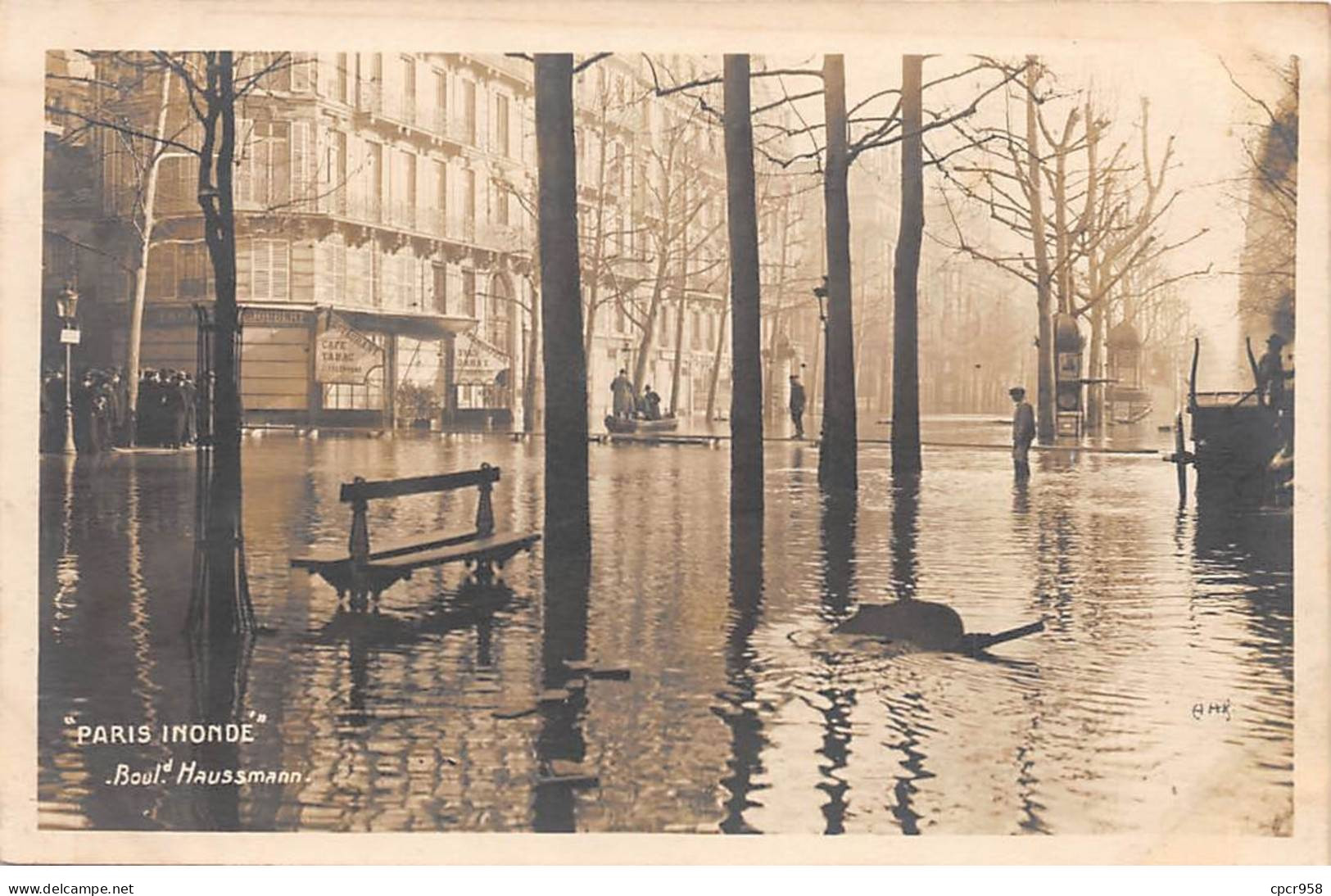 75009-SAN59827-PARIS.Innondation.Boulevard Haussmann - Distrito: 09