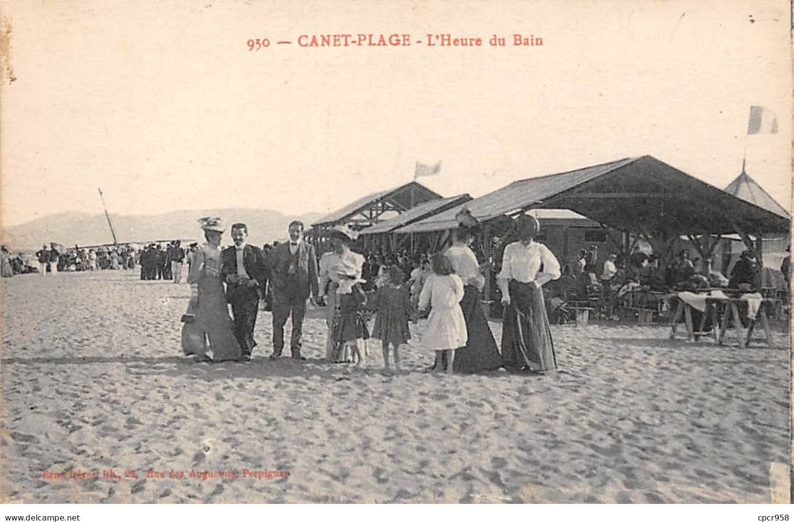 66-SAN59736-CANET-PLAGE.L'heure Du Bain - Canet Plage