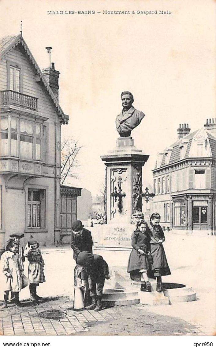 59-SAN59670-MALO-LES-BAINS.Monument à Gaspard Malo - Malo Les Bains