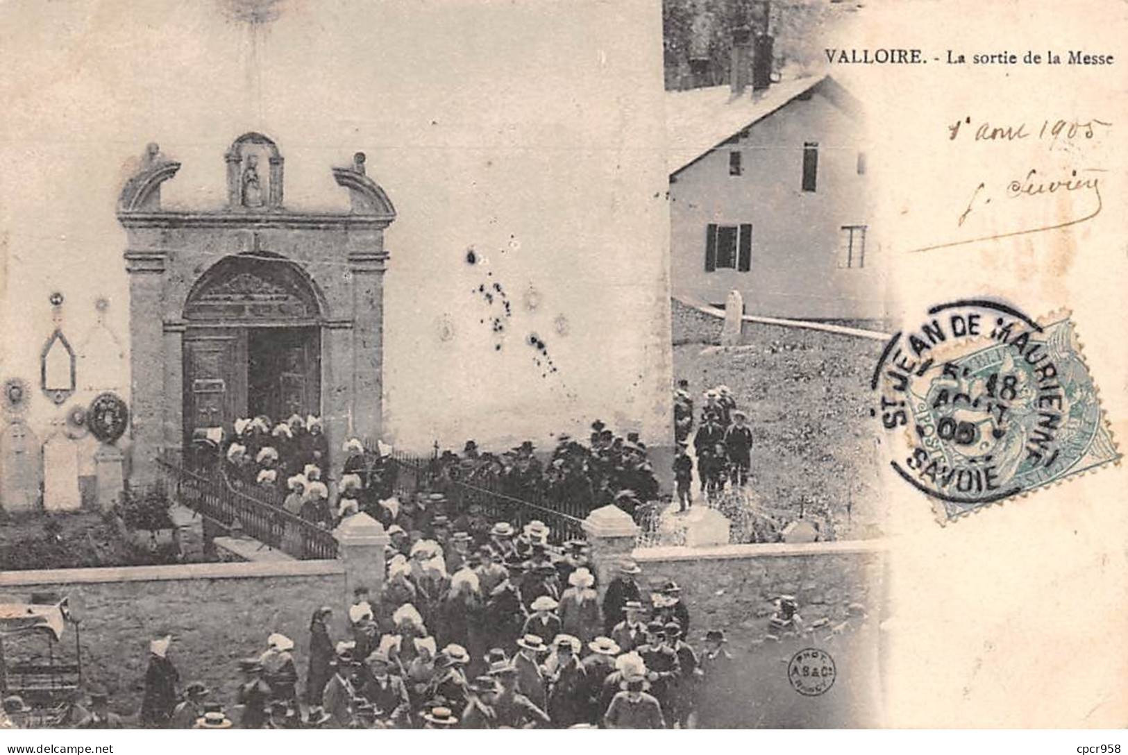 73-SAN59812-VALLOIRE.La Sortie De La Messe - Sonstige & Ohne Zuordnung