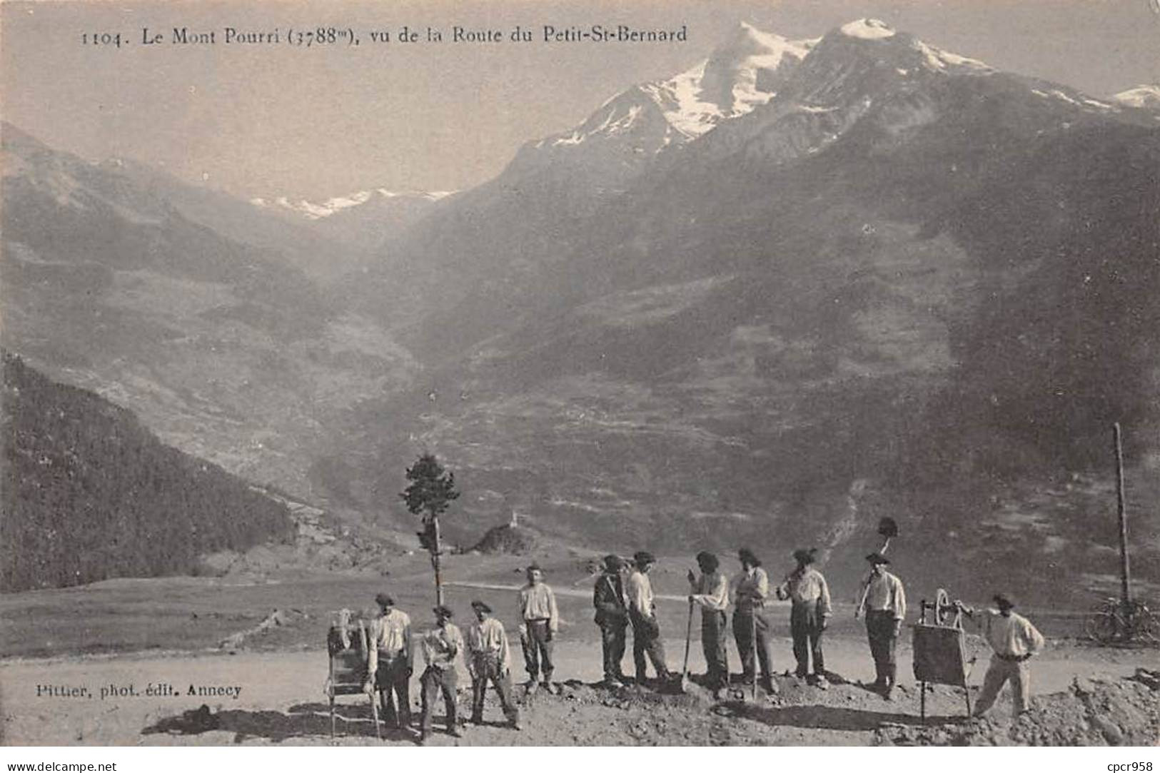 73 - PETIT ST BERNARD - SAN57195 - Le Mont Pourri - Vu De La Route Du Petit St Bernard - Sonstige & Ohne Zuordnung