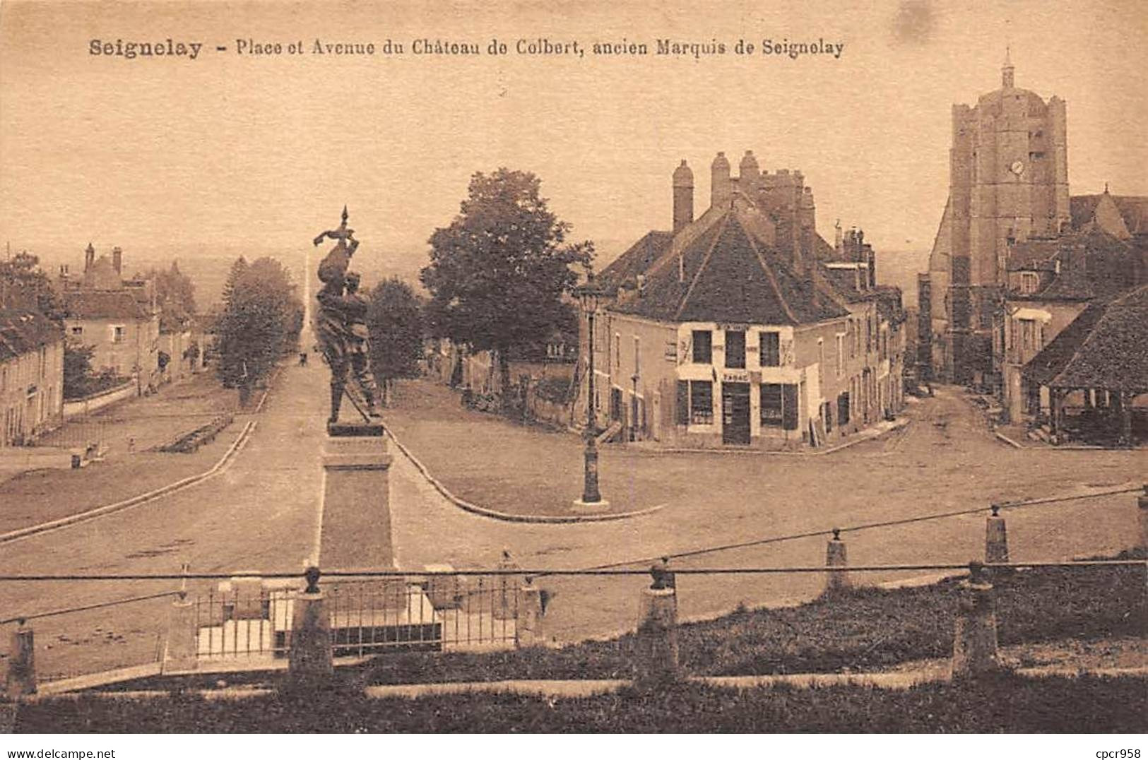 89 - SEIGNELAY - SAN45417 - Place Et Avenue Du Château De Colbert - Ancien Marquis De Seignelay - Seignelay