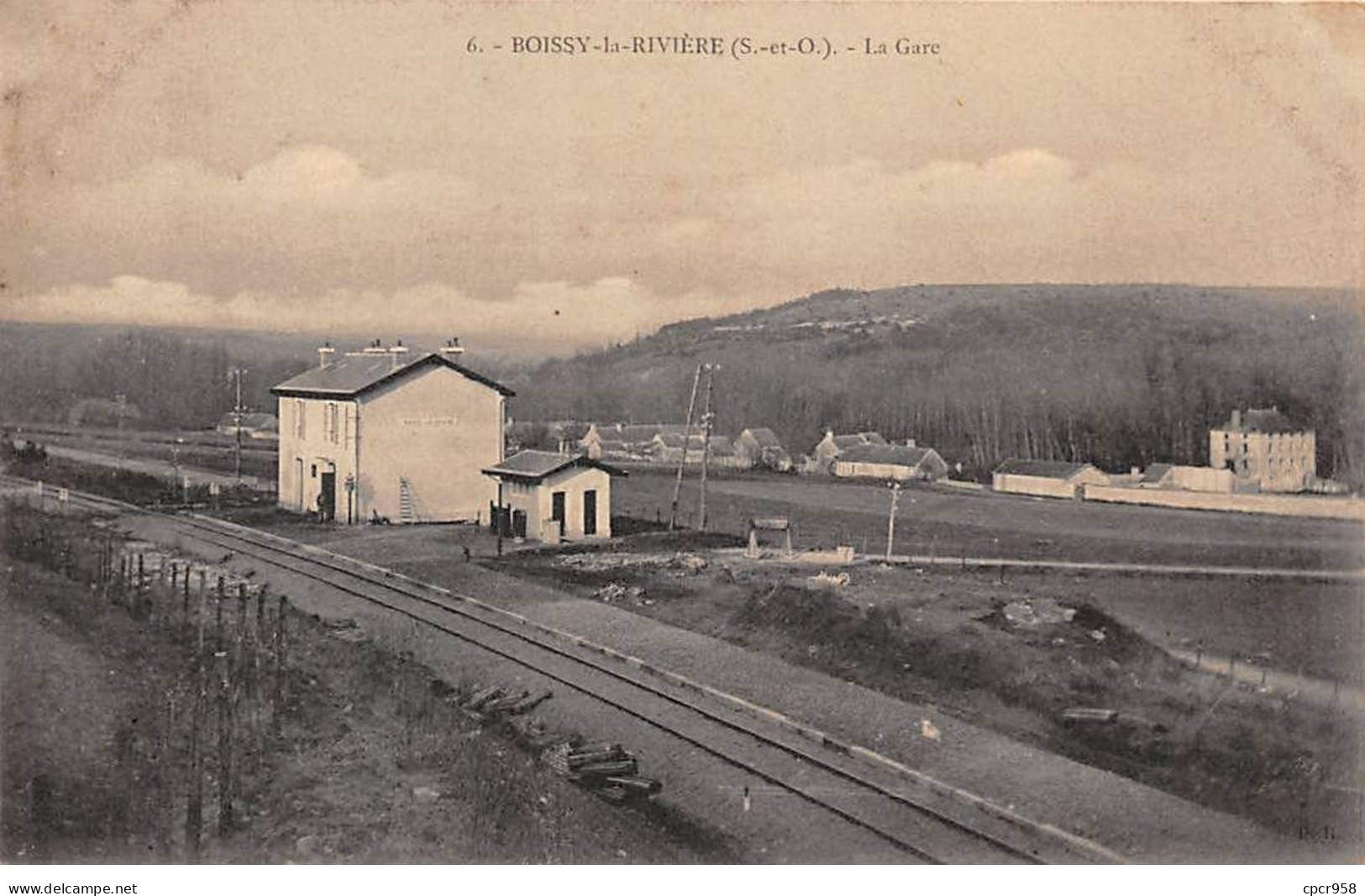 91 - BOISSY LA RIVIERE - SAN45473 - La Gare - Boissy-la-Rivière