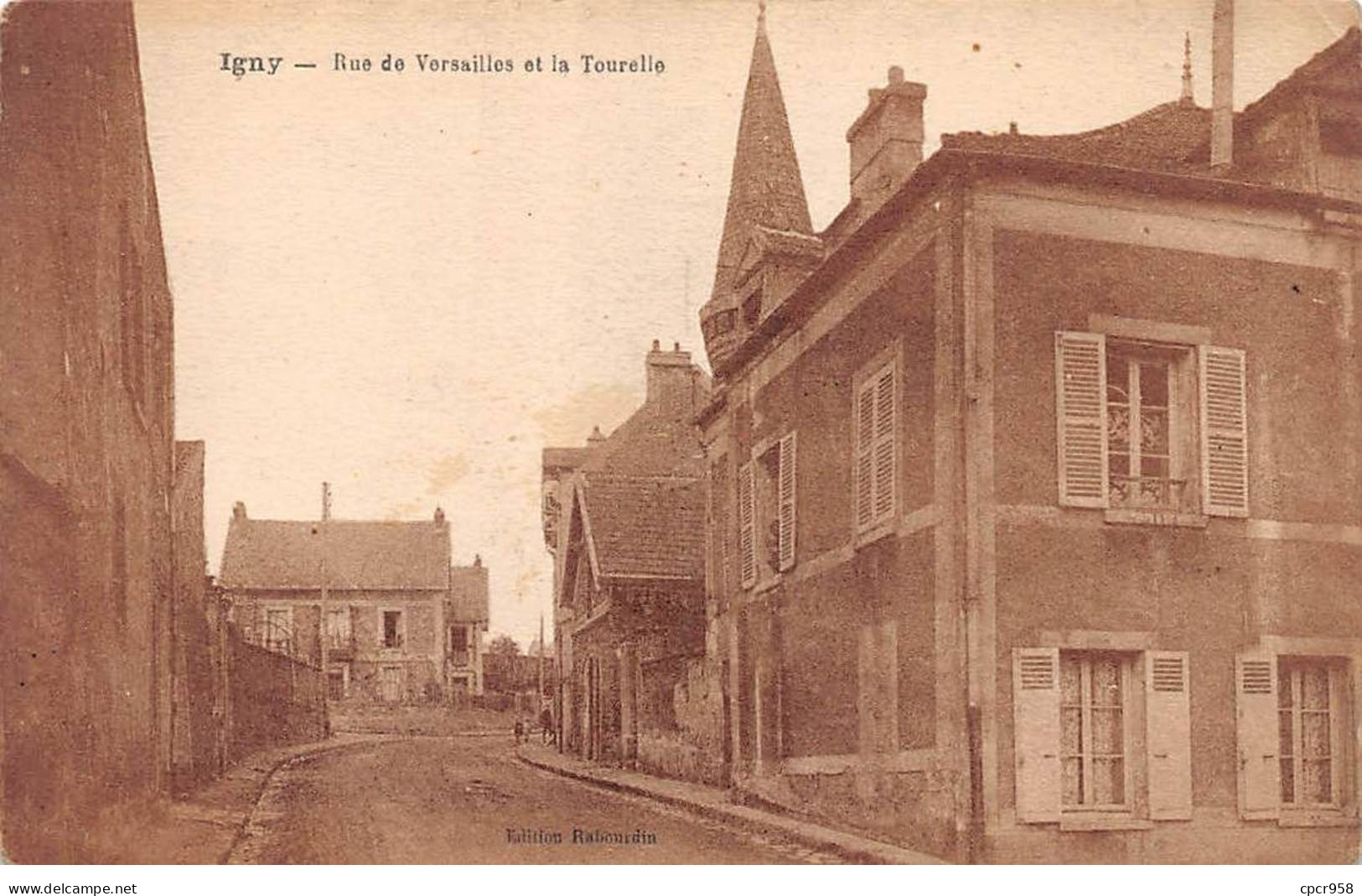 91 - IGNY - SAN45472 - Rue De Versailles Et La Tourelle - Igny