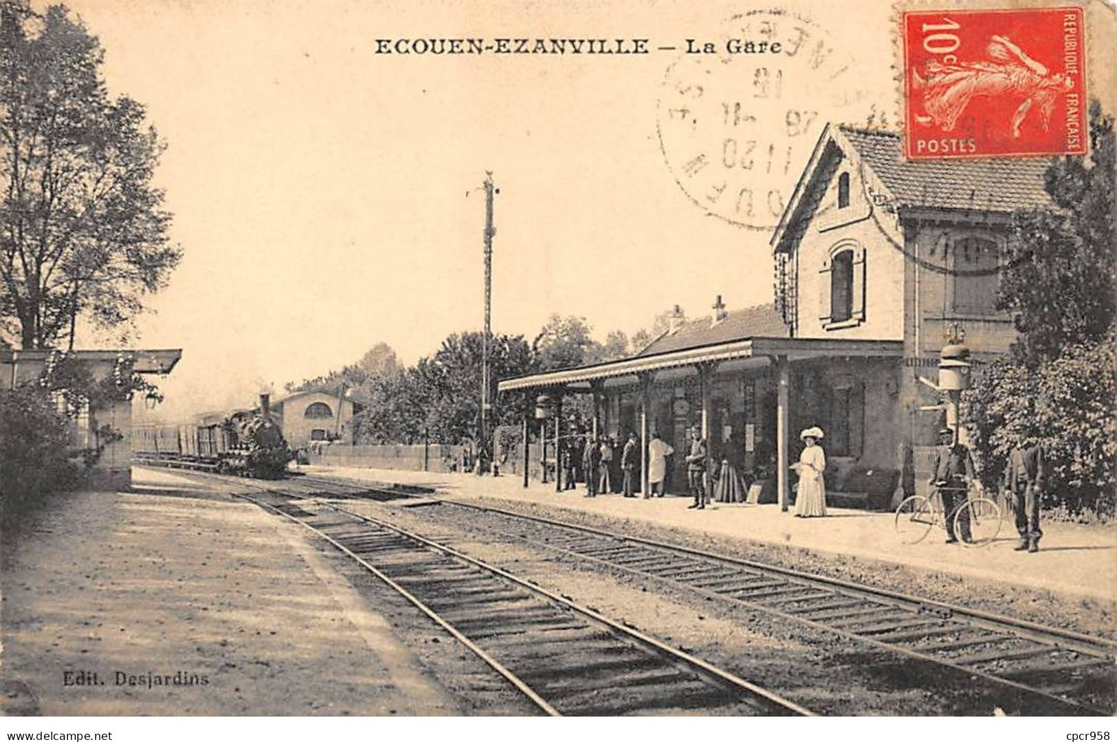 95 - ECOUEN EZANVILLE - SAN45521 - La Gare - Train - Ecouen