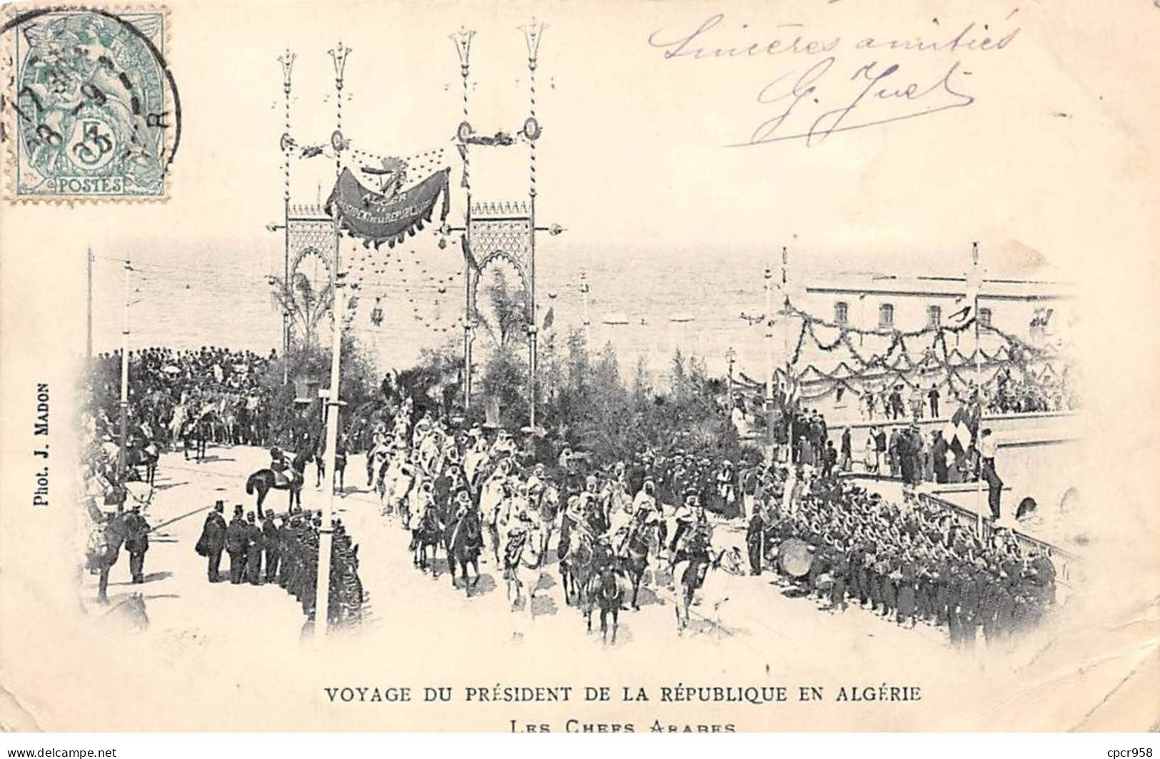 ALGERIE - SAN45528 - Voyage Du Président De La République En Algérie - Les Chefs Arabes - Scene & Tipi