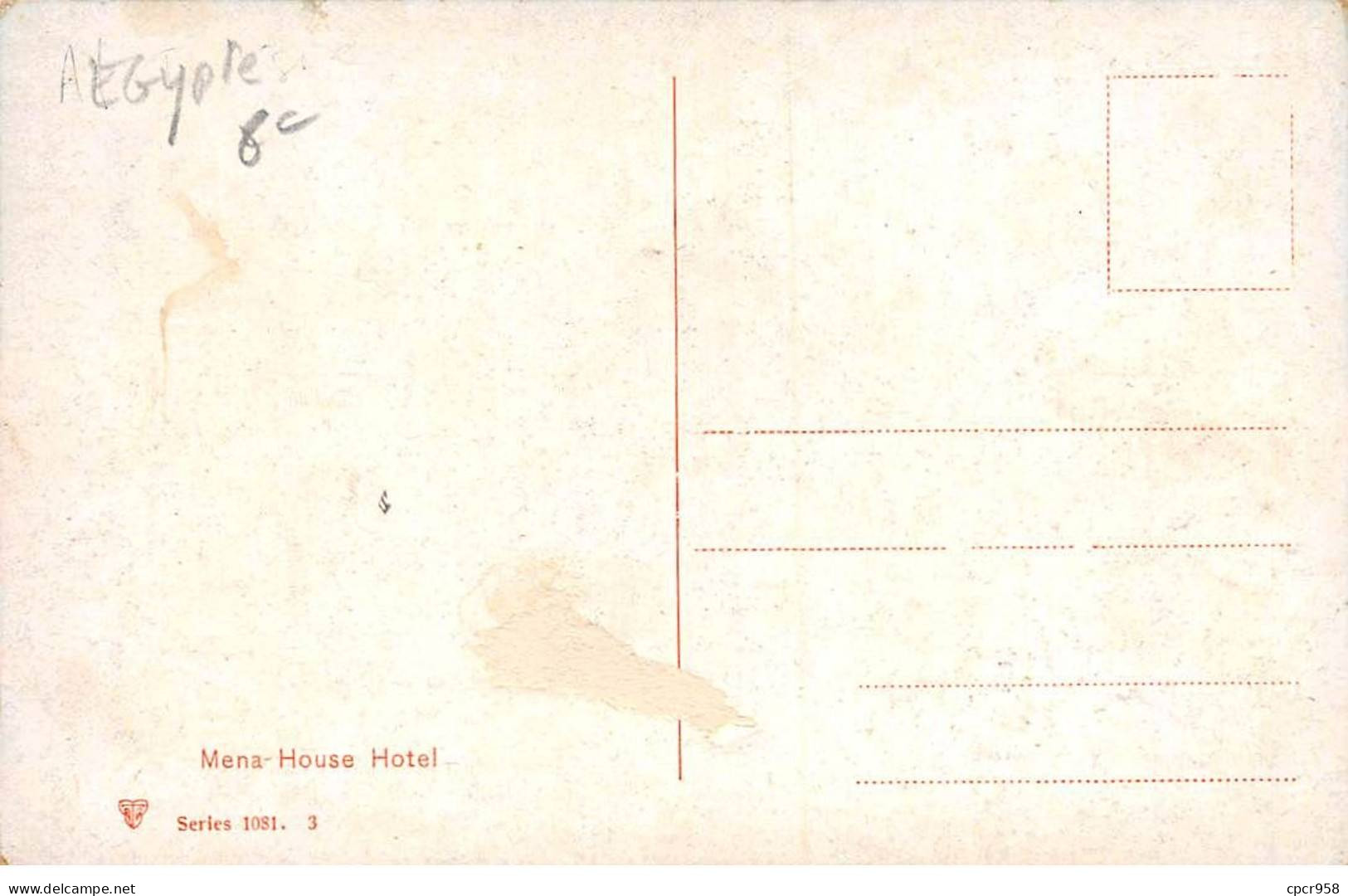 EGYPTE - SAN45535 - Mena House Hotel - Other & Unclassified