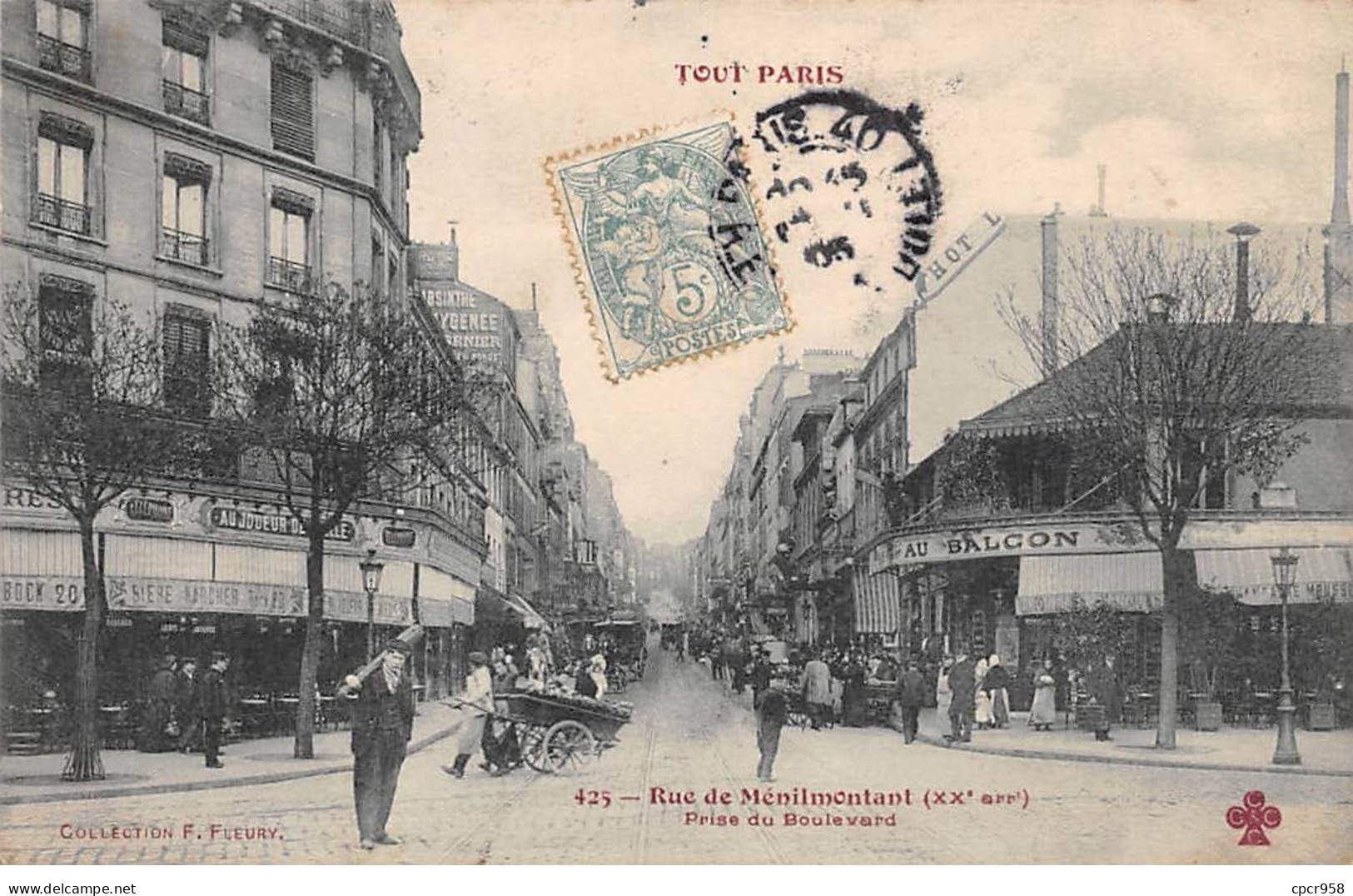 75020-SAN59906-PARIS.Rue De Ménilmontant - Distretto: 20
