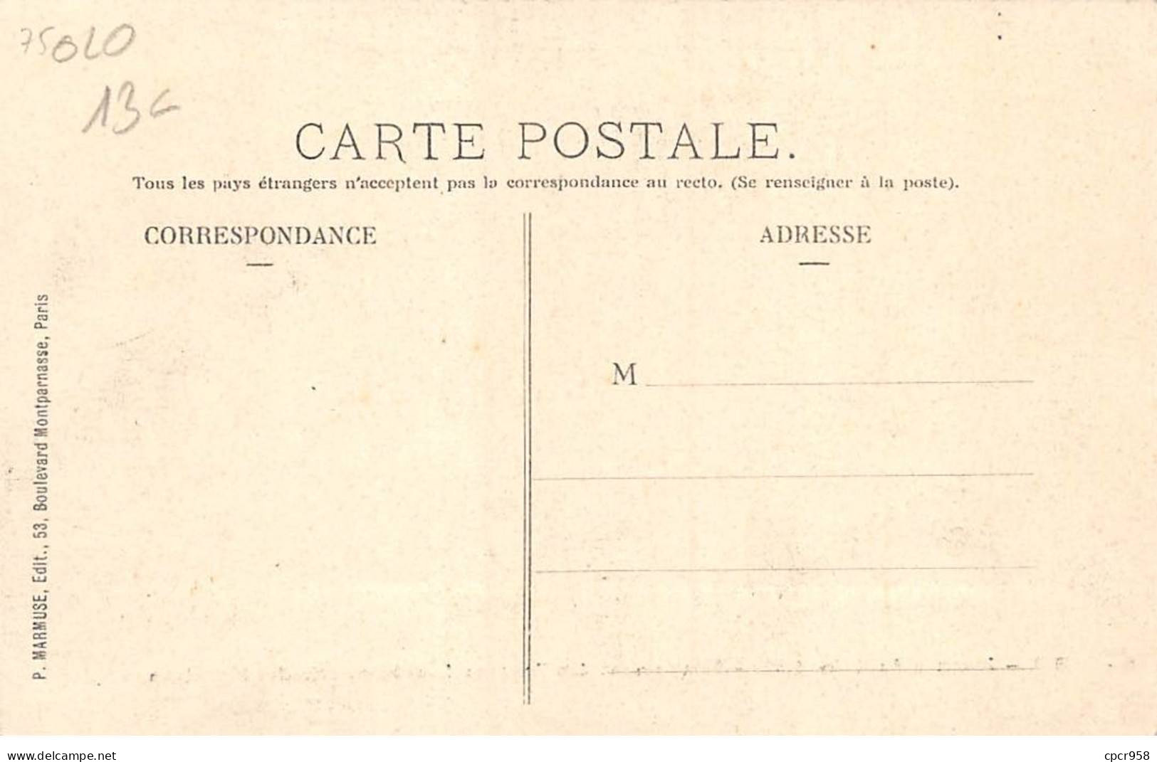 75020-SAN59897-PARIS.Journée Du 1er Mai 1903.Campement Des Troupes Dans La Galerie Des Machines - Arrondissement: 20