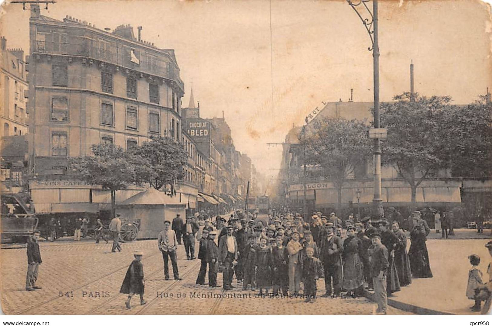 75018-SAN59885-PARIS.Rue De Ménilmontant Au Boulevard - District 18