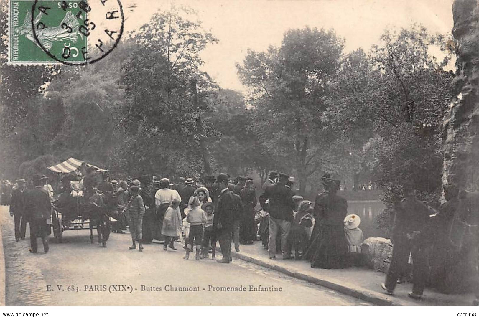 75019-SAN59879-PARIS.Buttes Chaumont.Promenade Enfantine - Paris (19)