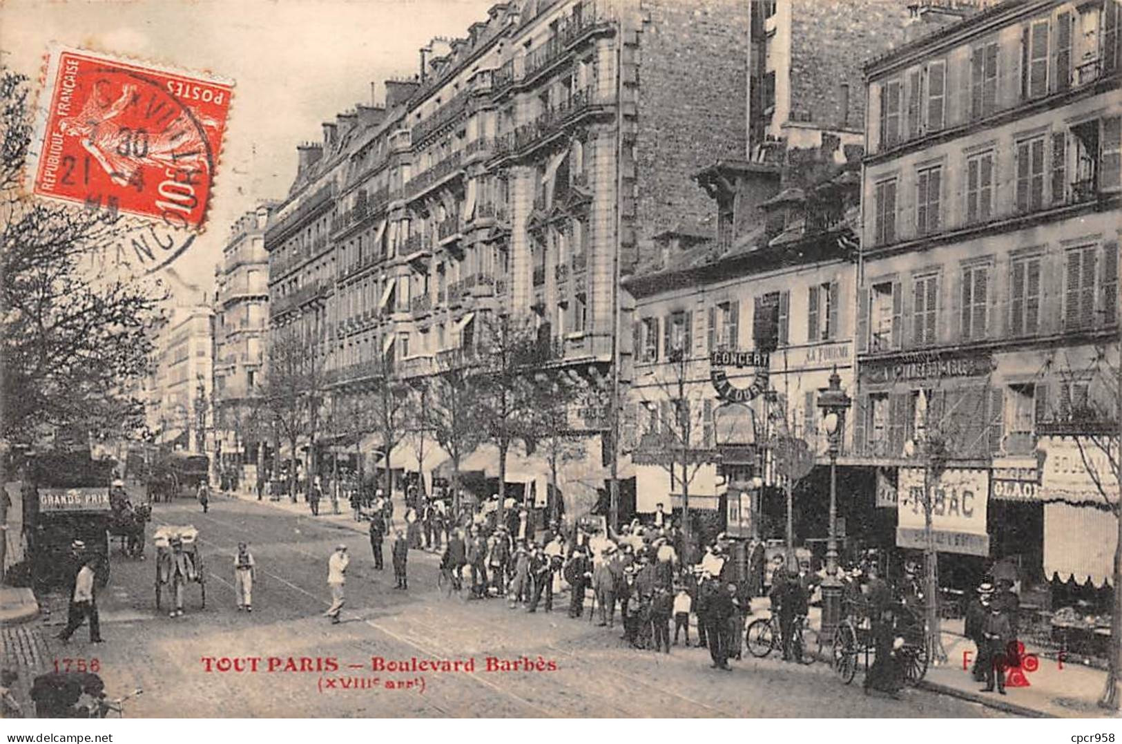 75018-SAN59874-PARIS.Boulevard Barbès - Distretto: 18