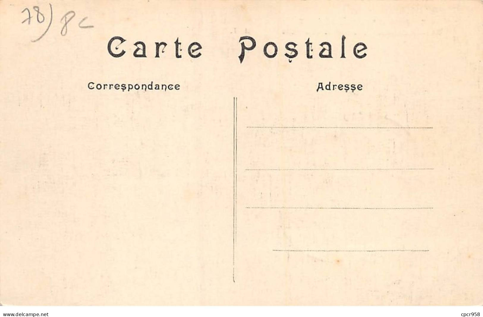 78-SAN60009-LE VESINET.Asile National Du Vésinet.RdC Des Mères Nourrices - Le Vésinet