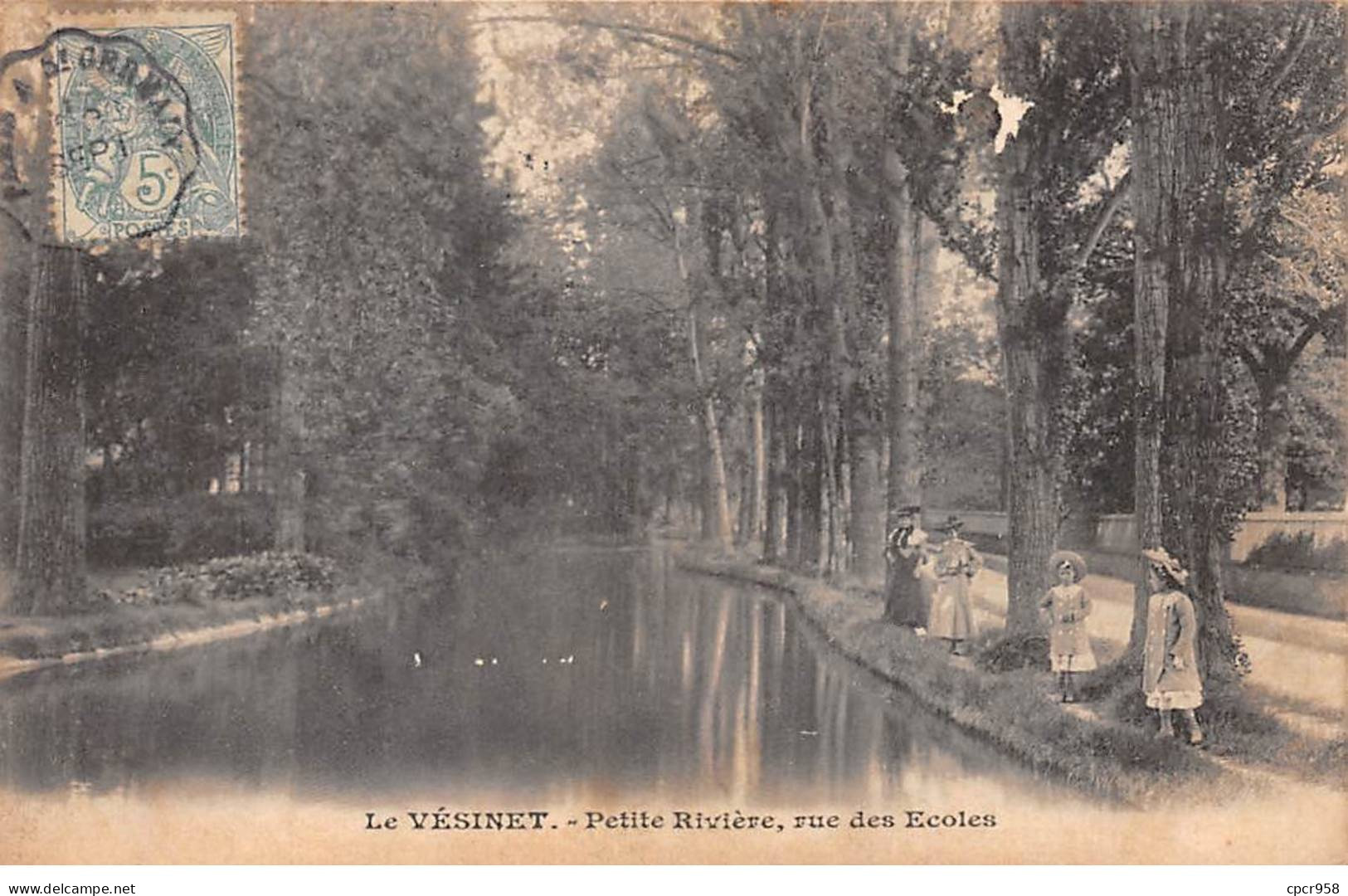 78-SAN60004-LE VESINET.Petite Rivière.Rue Des écoles - Le Vésinet
