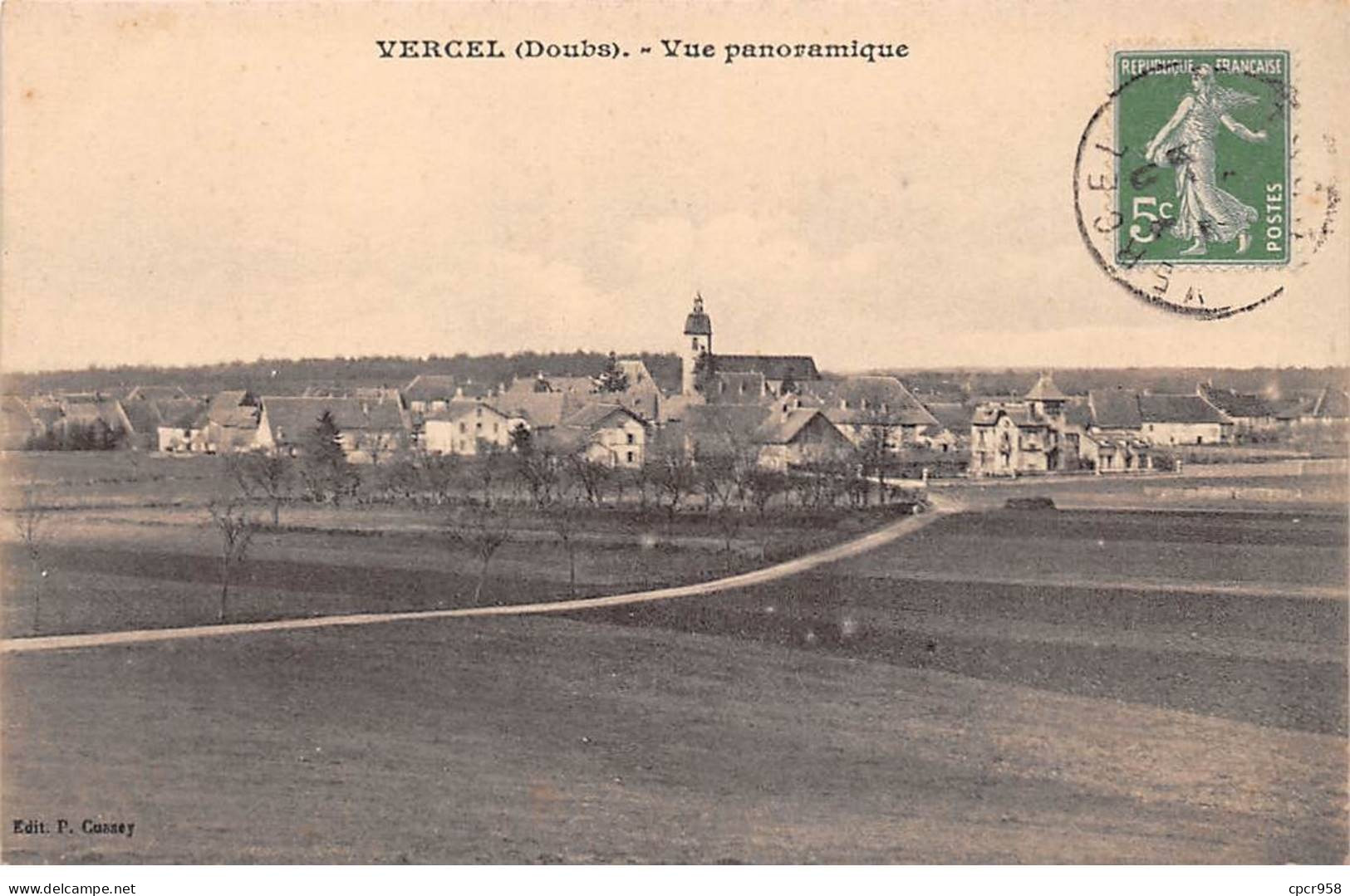 25-SAN59007-VERCEL.Doubs.Vue Panoramique.Village - Autres & Non Classés