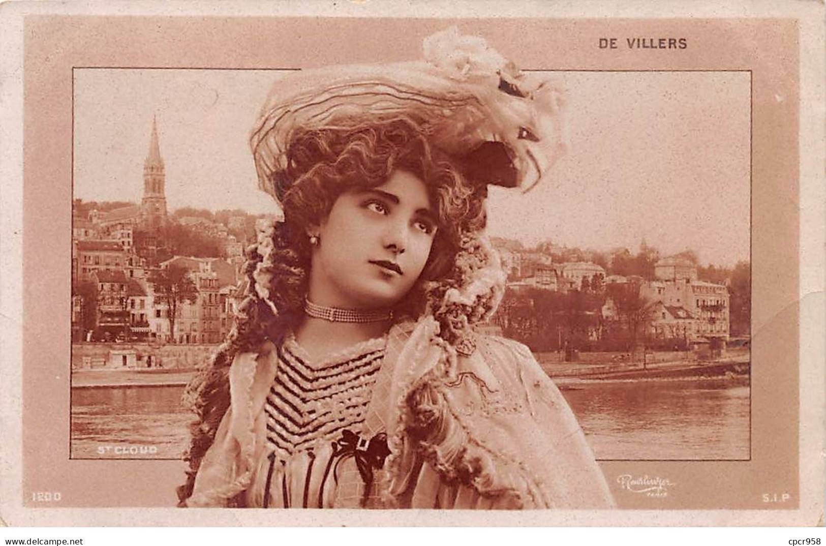 Actrice - N°85393 - De Villers - Saint-Cloud - Reutlinger - Attori