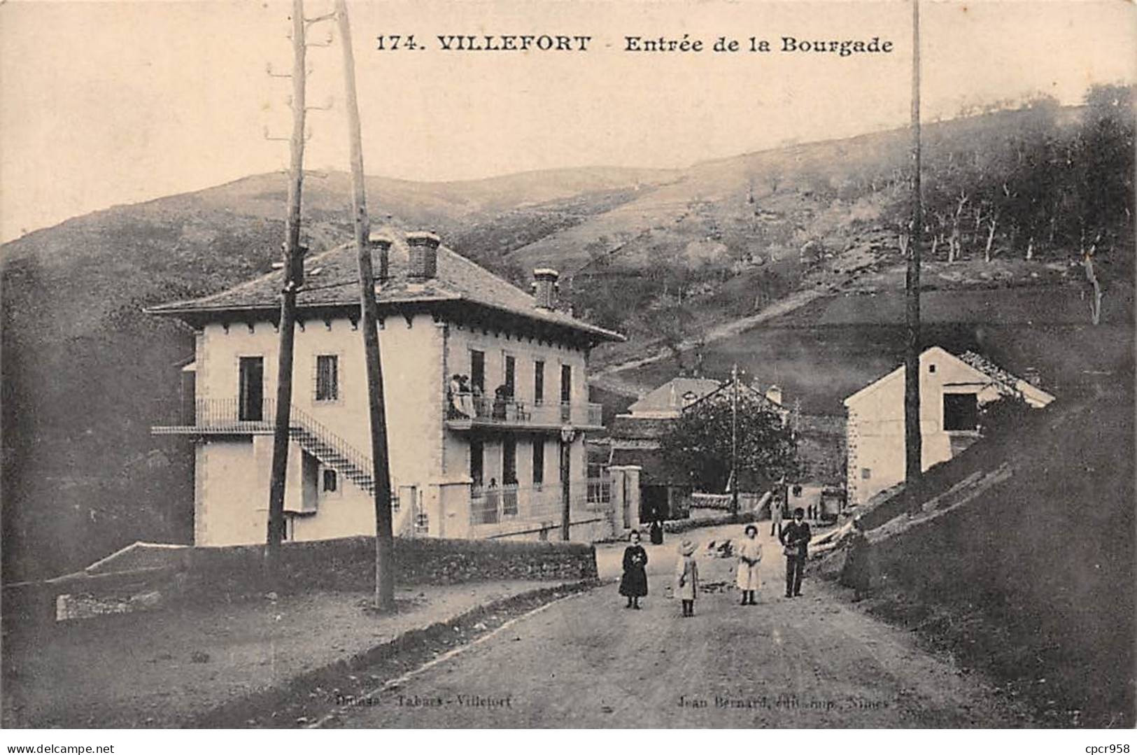 48-SAN59157-VILLEFORT.Entrée De La Bourgade - Villefort