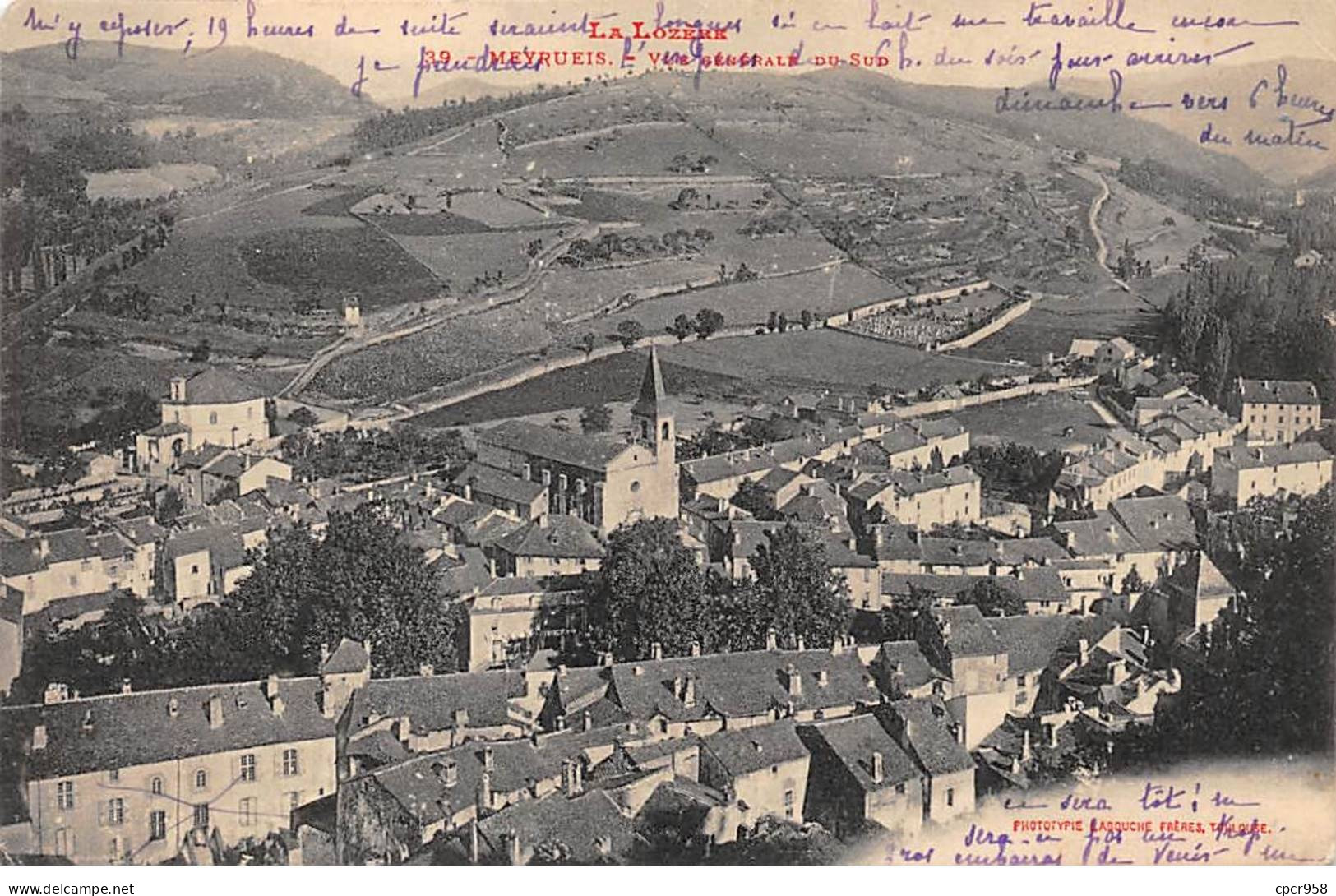 48-SAN59160-MEYRUEIS.Vue Générale Du Sud - Meyrueis