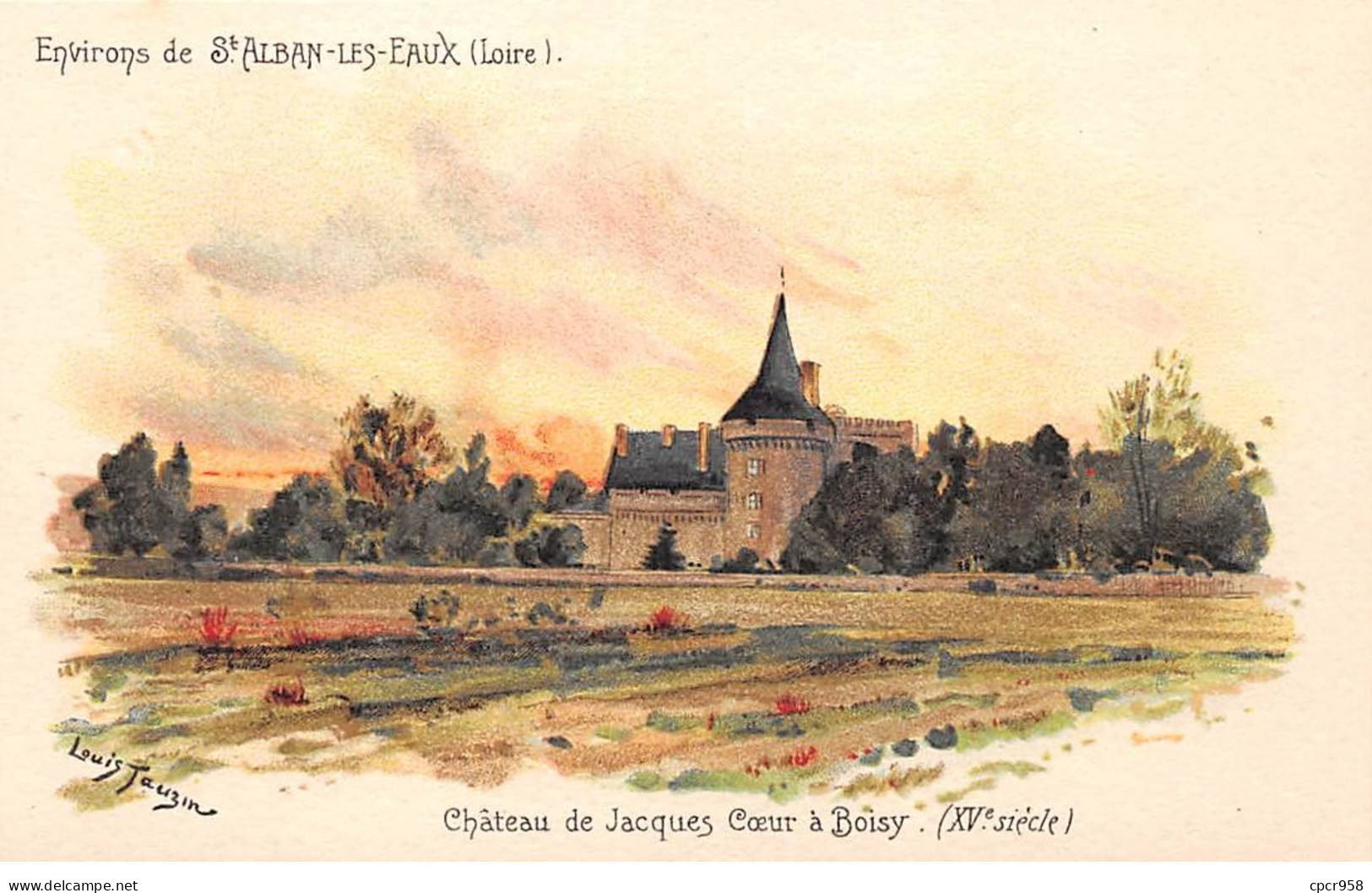 42-SAN59099-BOISY.Environs De St Alban-les-Eaux.Château De Jacques Coeur.XVe Siècle - Other & Unclassified