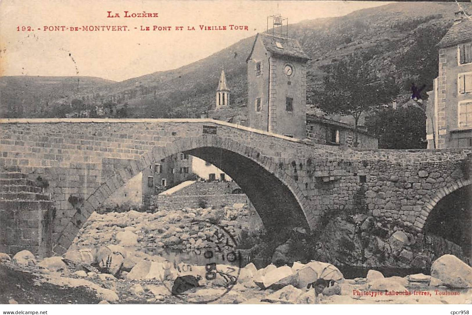 48-SAN59151-LE PONT DE MONTVERT.Le Pont Et La Vieille Tour - Le Pont De Montvert