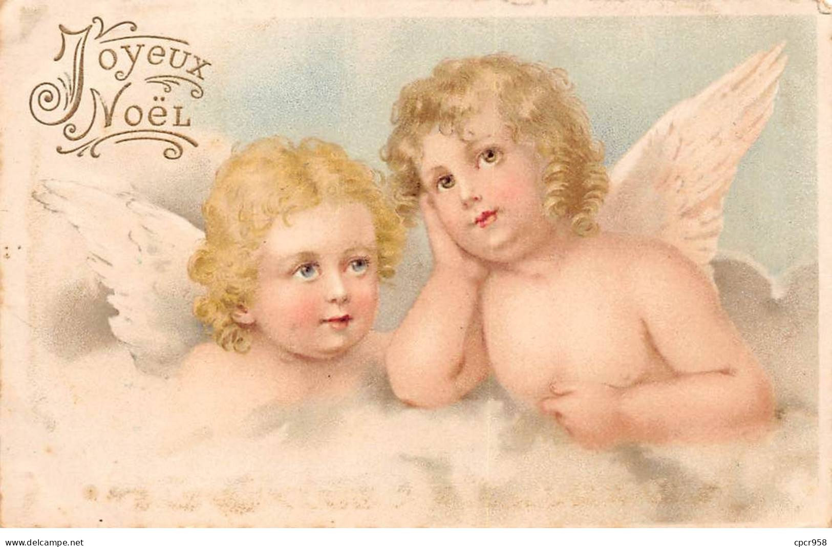 Anges - N°85330 - Joyeux Noël - Deux Anges Sur Des Nuages - Engel