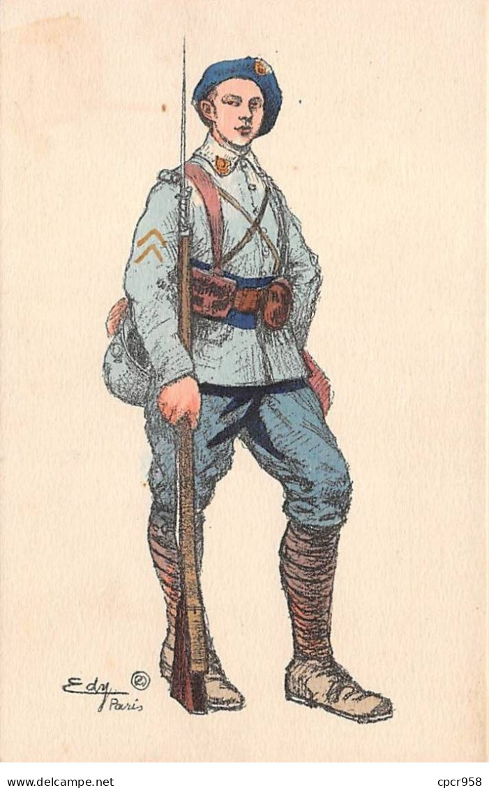 Militaire - N°85285 -Edy - Homme En Tenue De Militaire Portant Un Fusil à Baïonnette - Uniformi