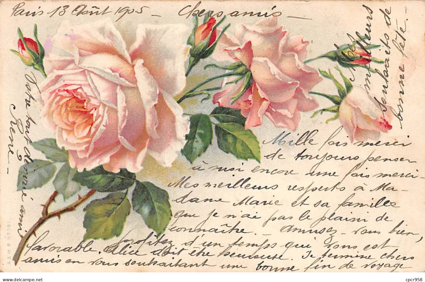 Illustrateur - N°84817 - C. Klein ... - Roses - Klein, Catharina