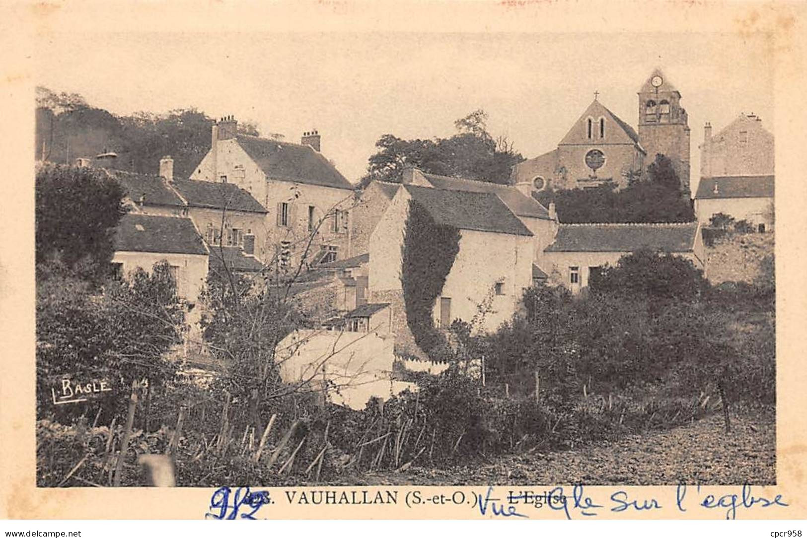 91-SAN60103-VAUHALLAN.Vue Sur L'église - Autres & Non Classés