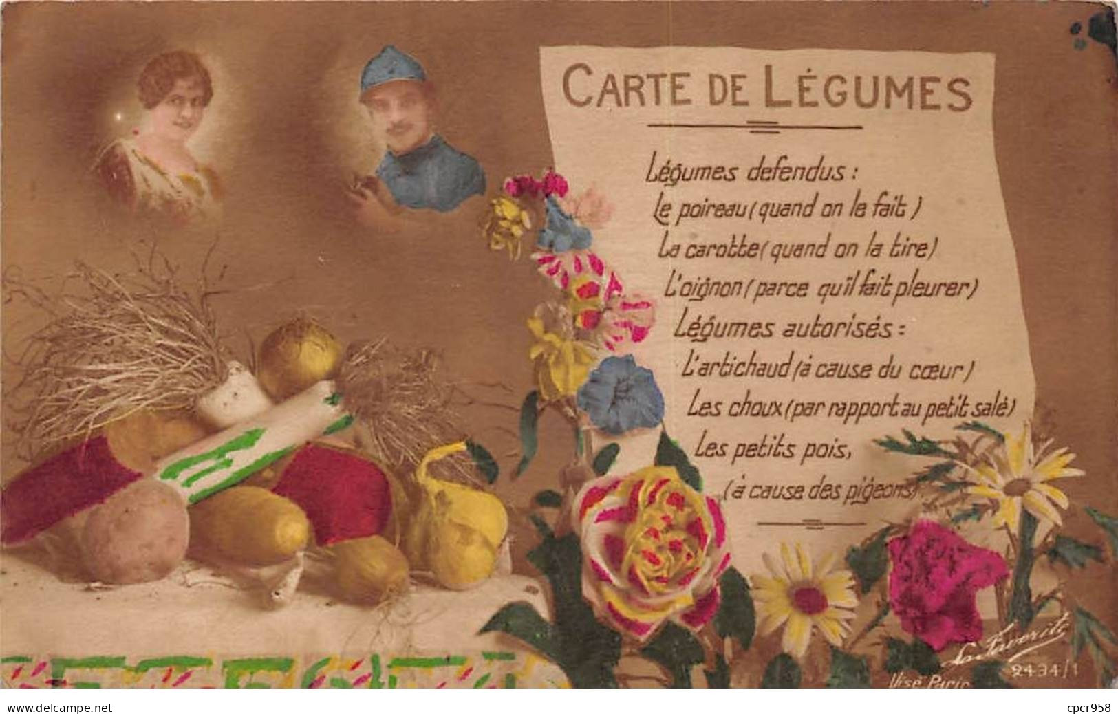 Humour - N°85316 - Carte De Légumes - Légumes Défendus : Le Poireau ... - Humor